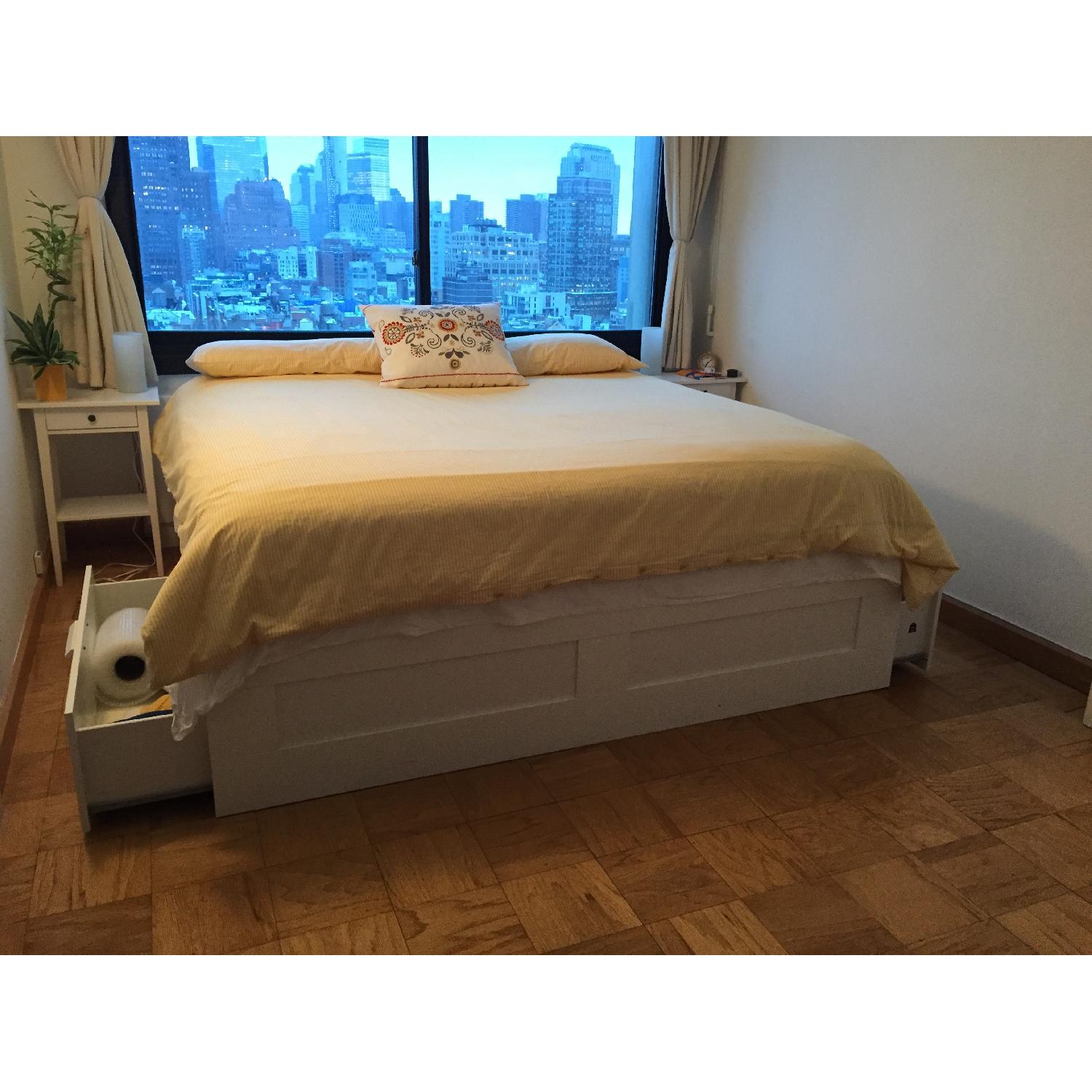 Ikea Brimnes King Size Bed Frame - image-1