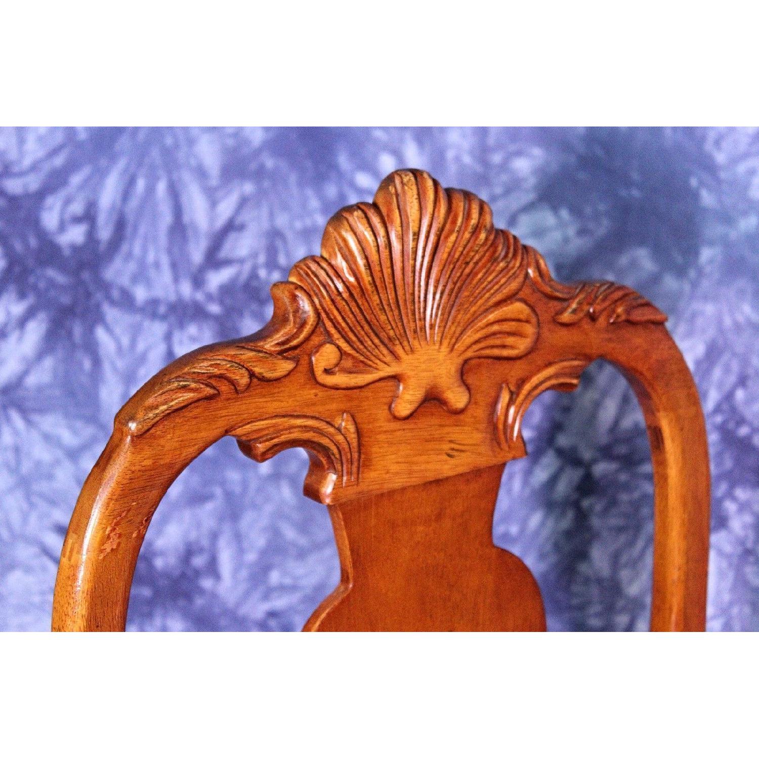 Wood Dining Room Chair w/ Claw Feet - image-2