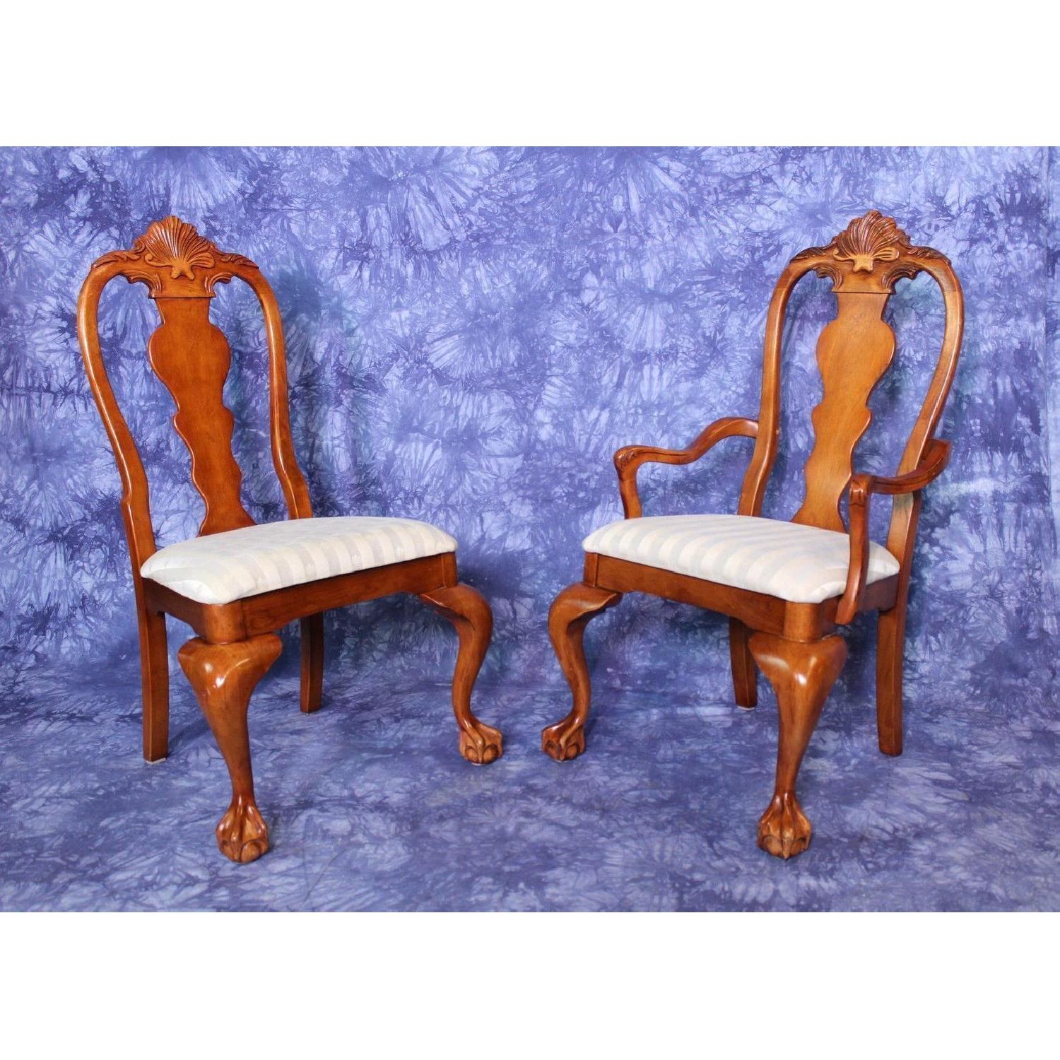 Wood Dining Room Chair w/ Claw Feet - image-4