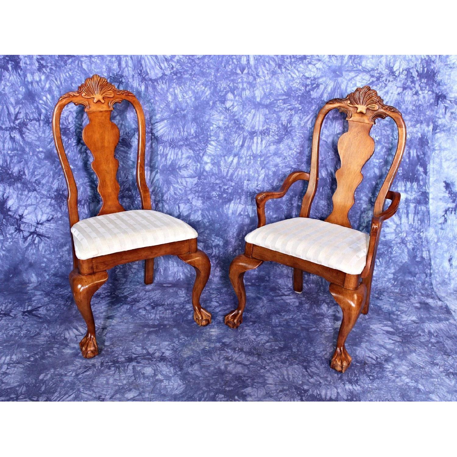 Wood Dining Room Chair w/ Claw Feet - image-6