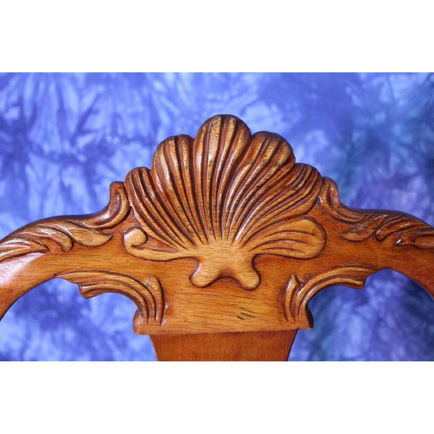 Wood Dining Room Chair w/ Claw Feet - image-7