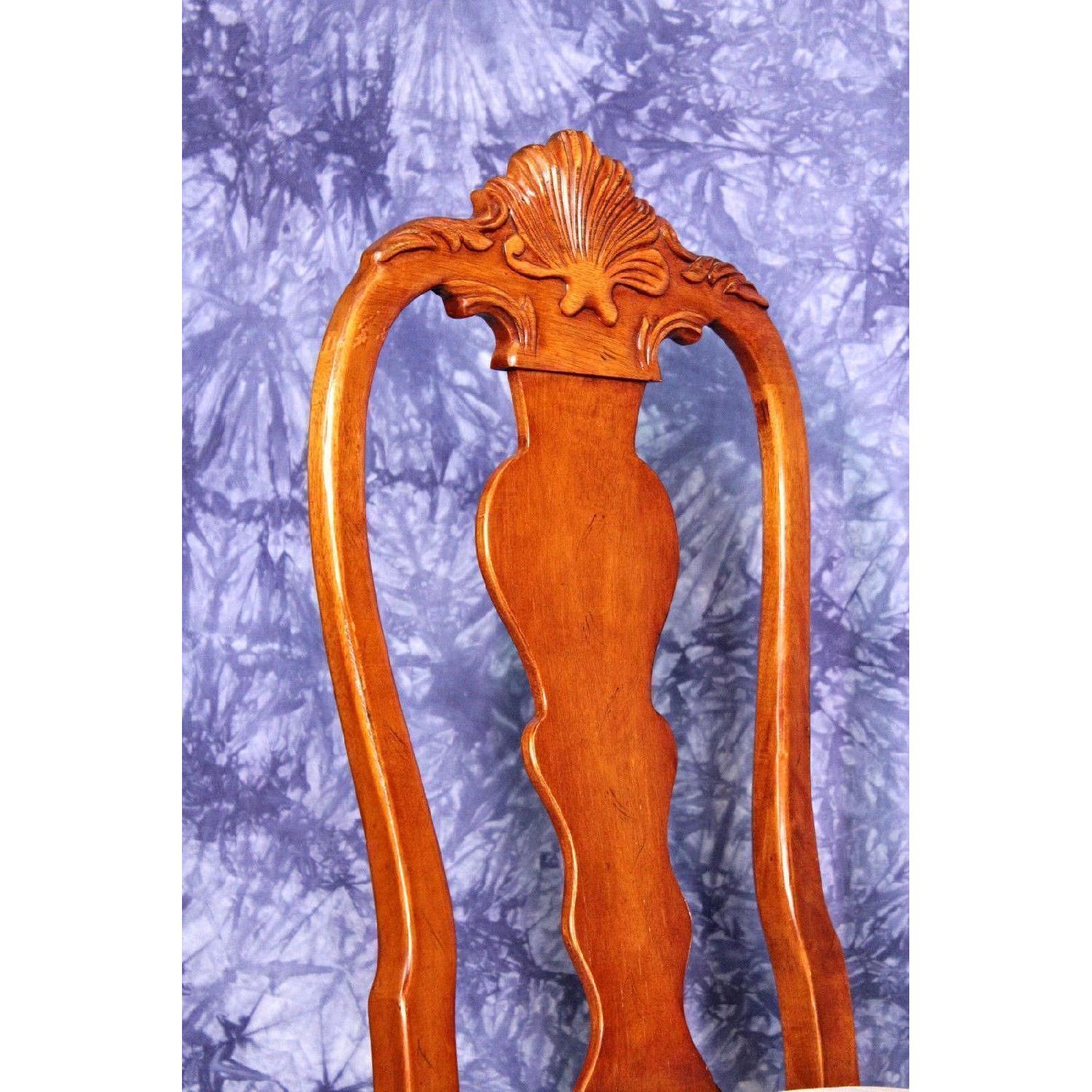 Wood Dining Room Chair w/ Claw Feet - image-8