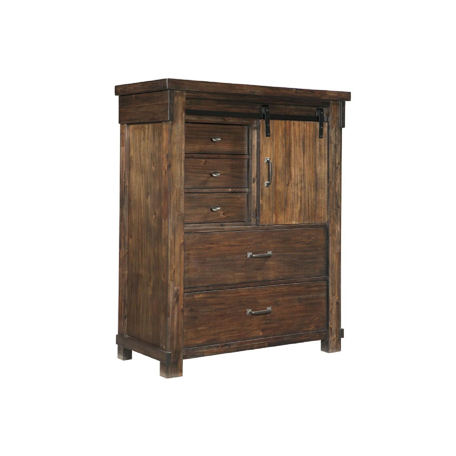 Ashley Lakeleigh Brown Five Drawer Chest - image-0