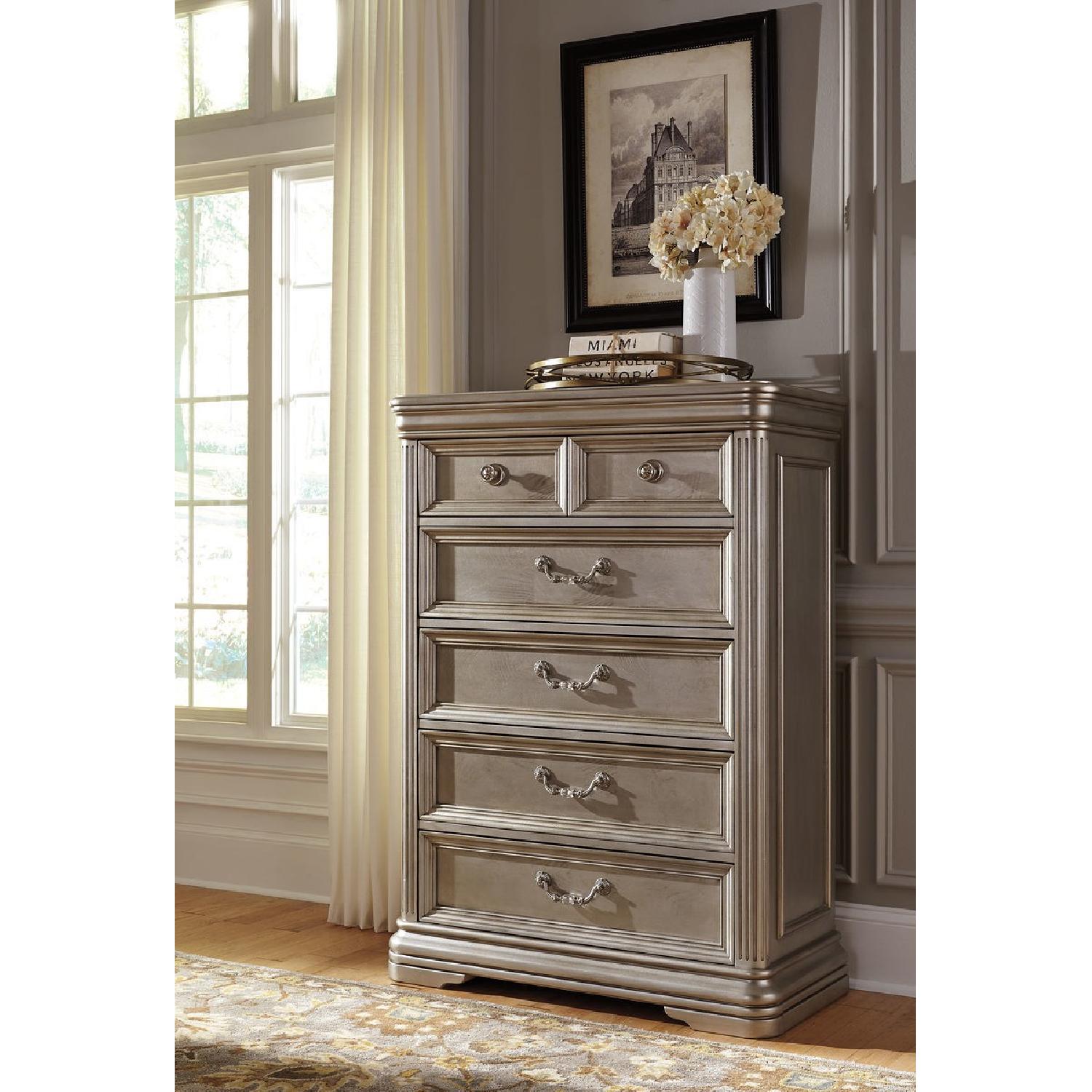 Ashley Birlanny Silver Five Drawer Chest - image-1