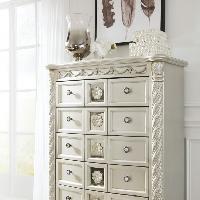 cassimore pearl silver dresser Cassimore Dresser in Pearl Silver/Dark Brown B750-31