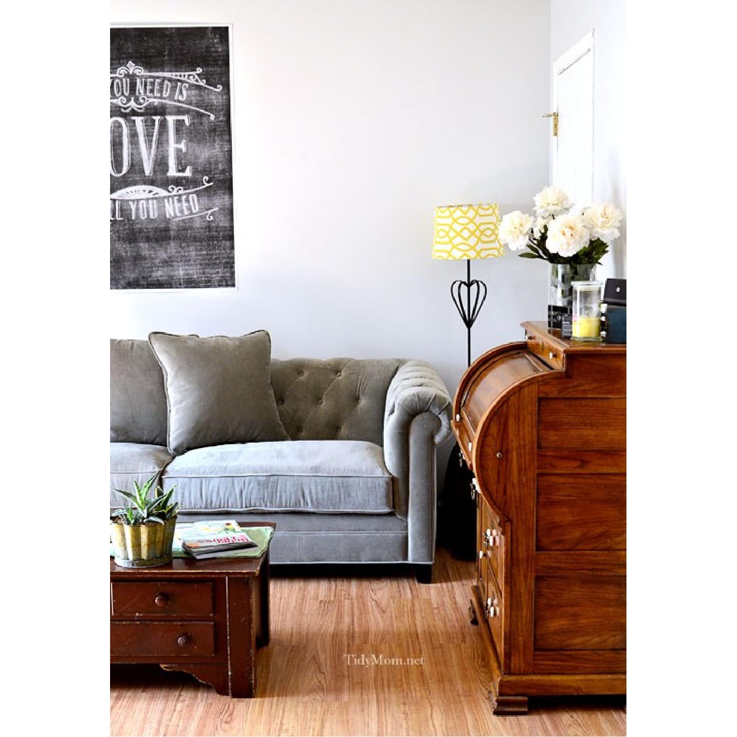 Pottery Barn Chesterfield Tufted Upholstered Sofa - image-1