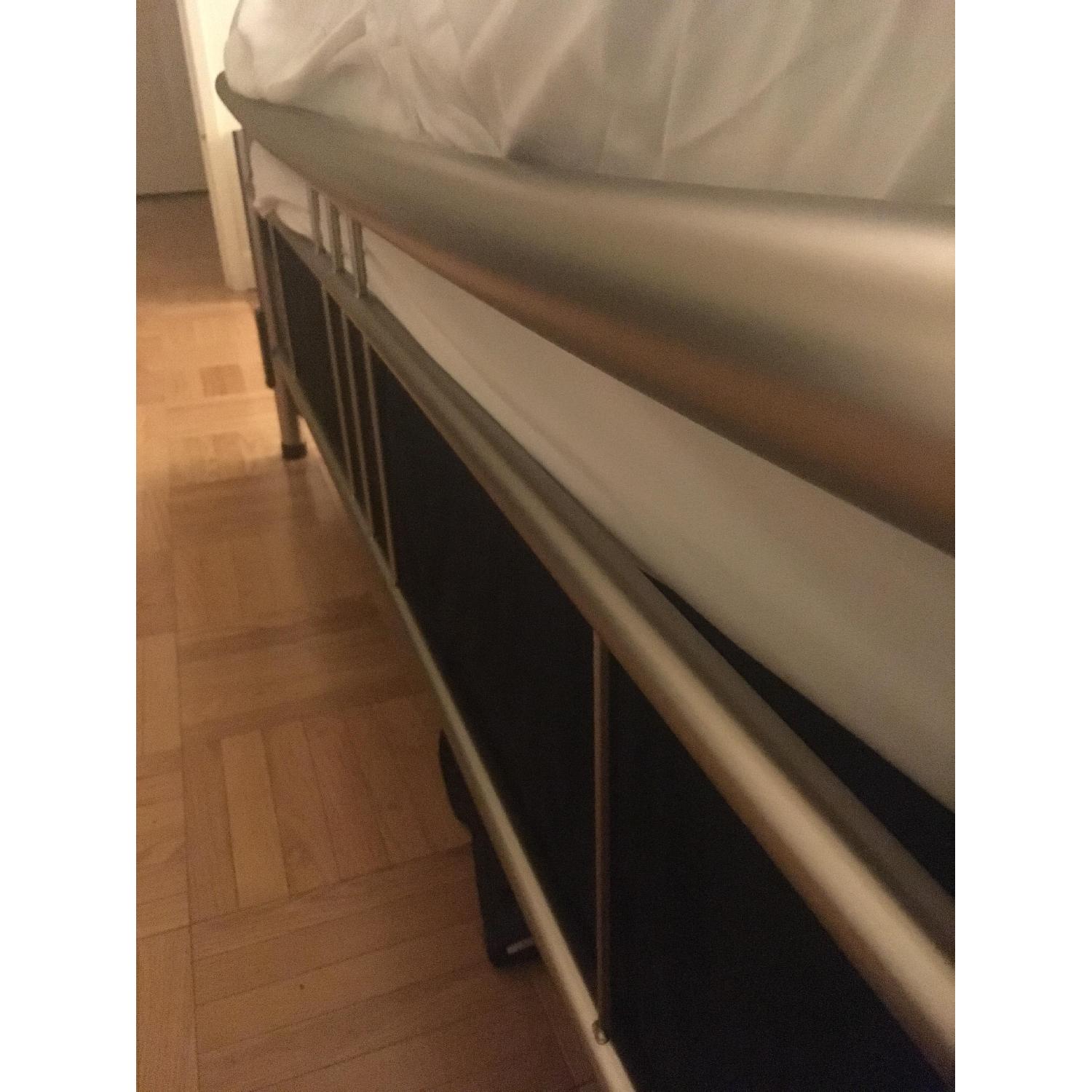 Modern Queen Size Bed Frame w/ Headboard & Footboard - image-3