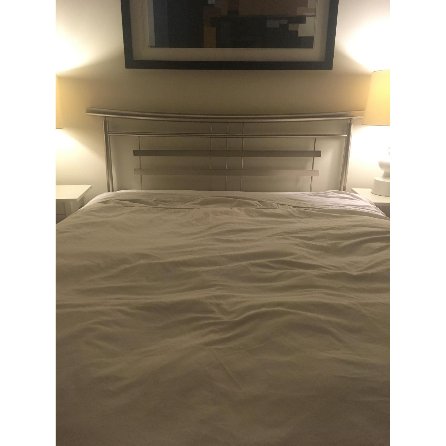 Modern Queen Size Bed Frame w/ Headboard & Footboard - image-4