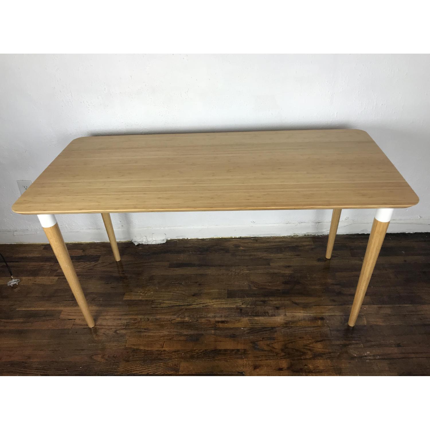 Ikea Bamboo Top Wooden Desk - image-1