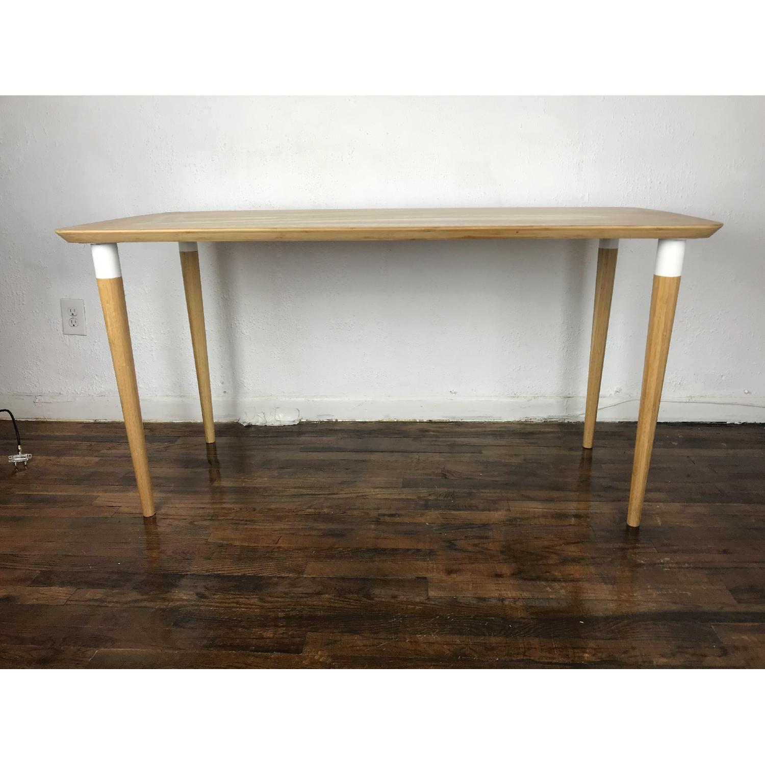 Ikea Bamboo Top Wooden Desk - image-2