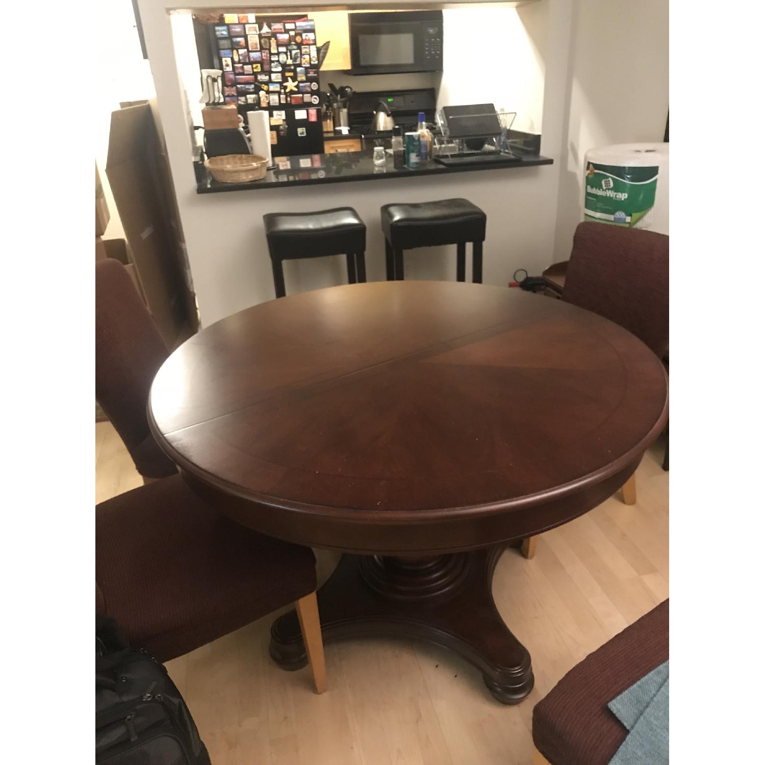 Macy's Bordeaux Dining Room Table w/ Leaf - image-1