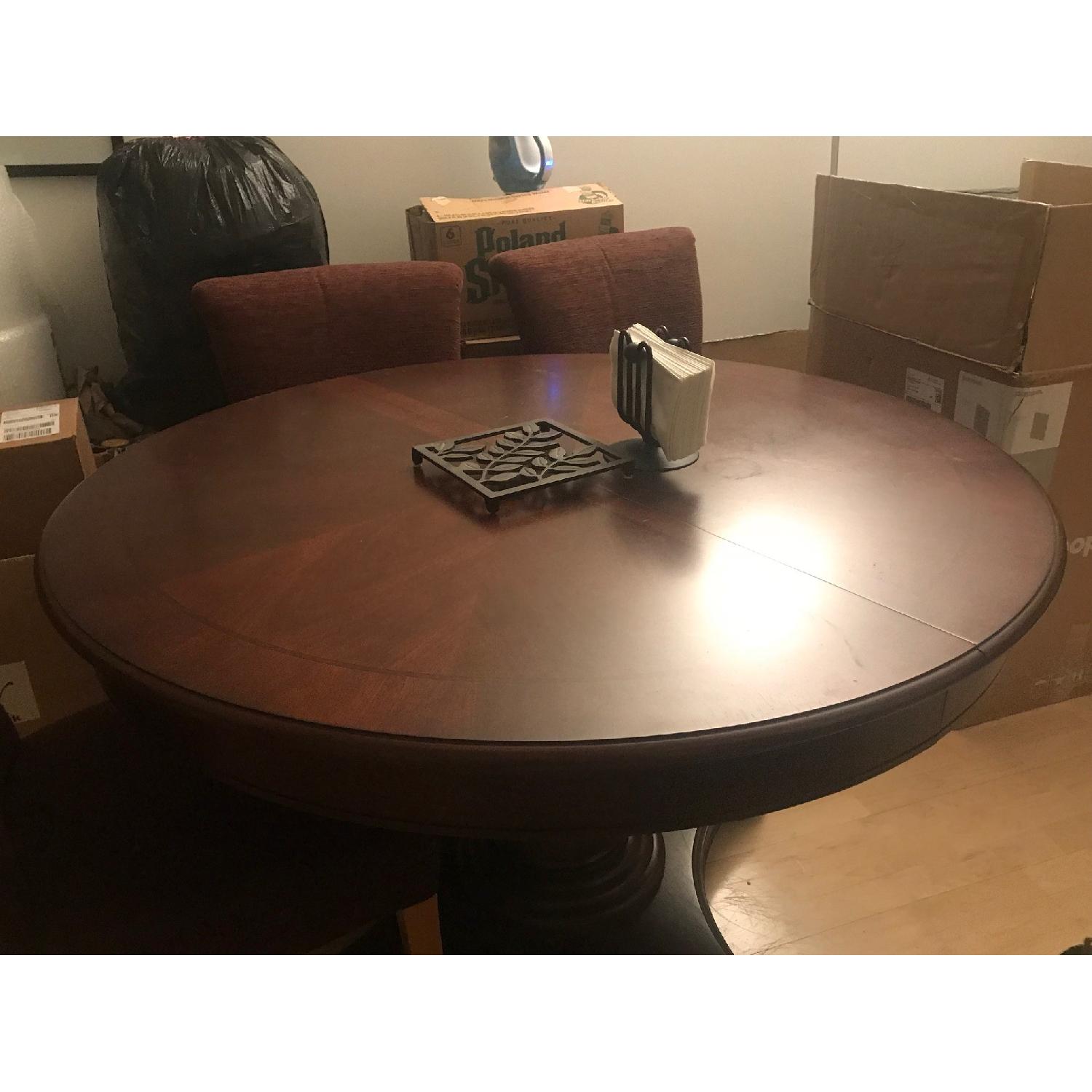 Macy's Bordeaux Dining Room Table w/ Leaf - image-3