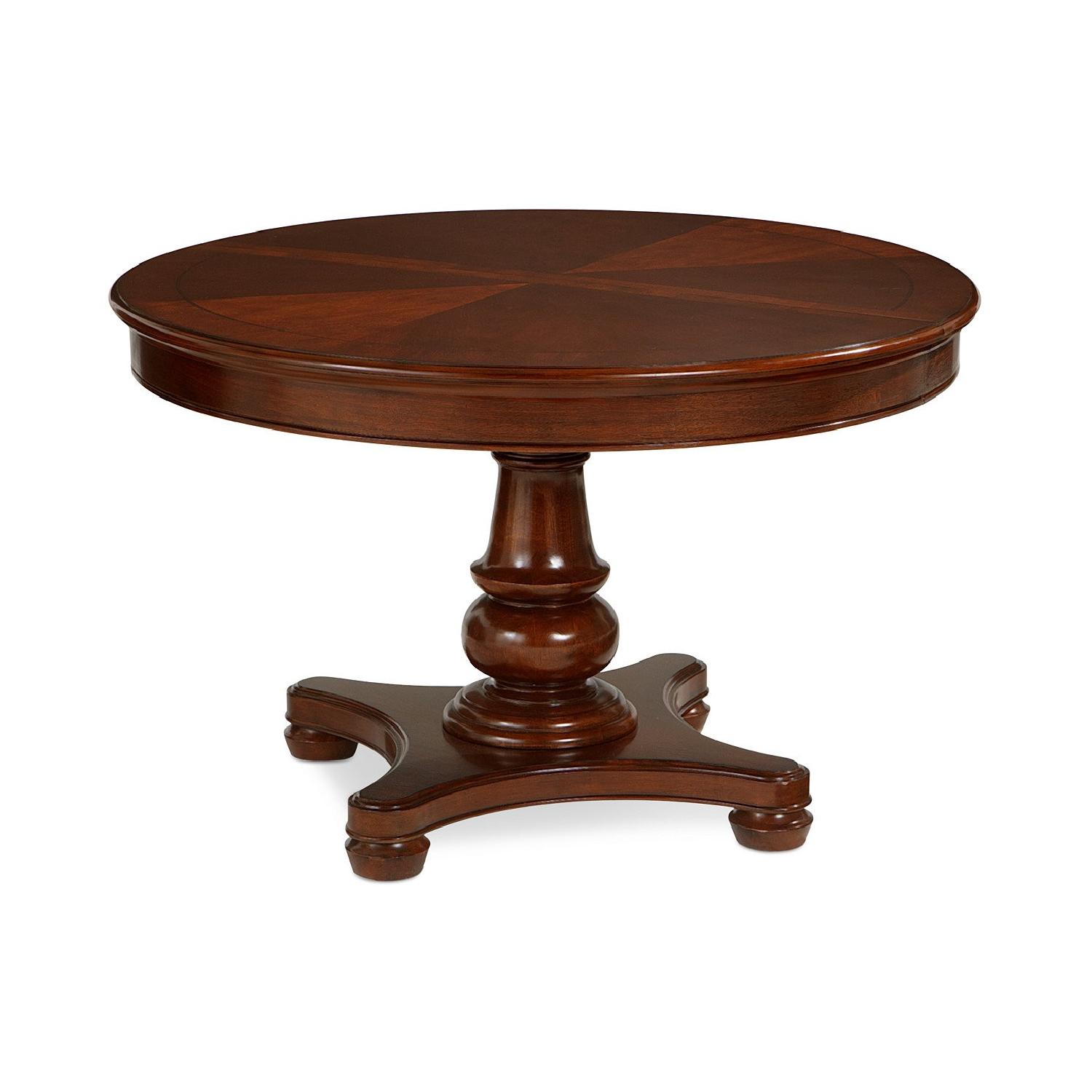 Macy's Bordeaux Dining Room Table w/ Leaf - image-0
