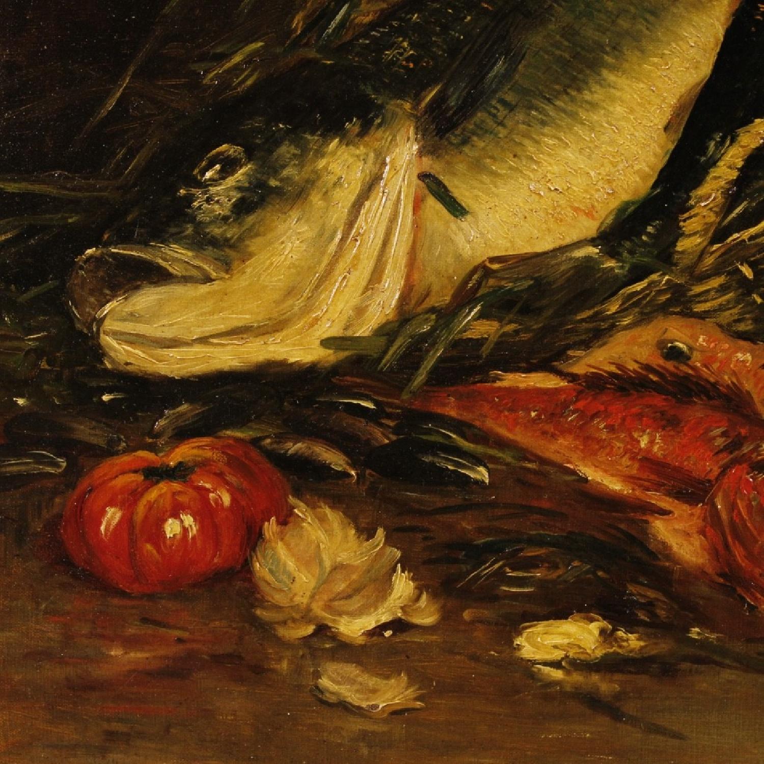 19th Century French Still Life Painting Oil On Canvas - image-2