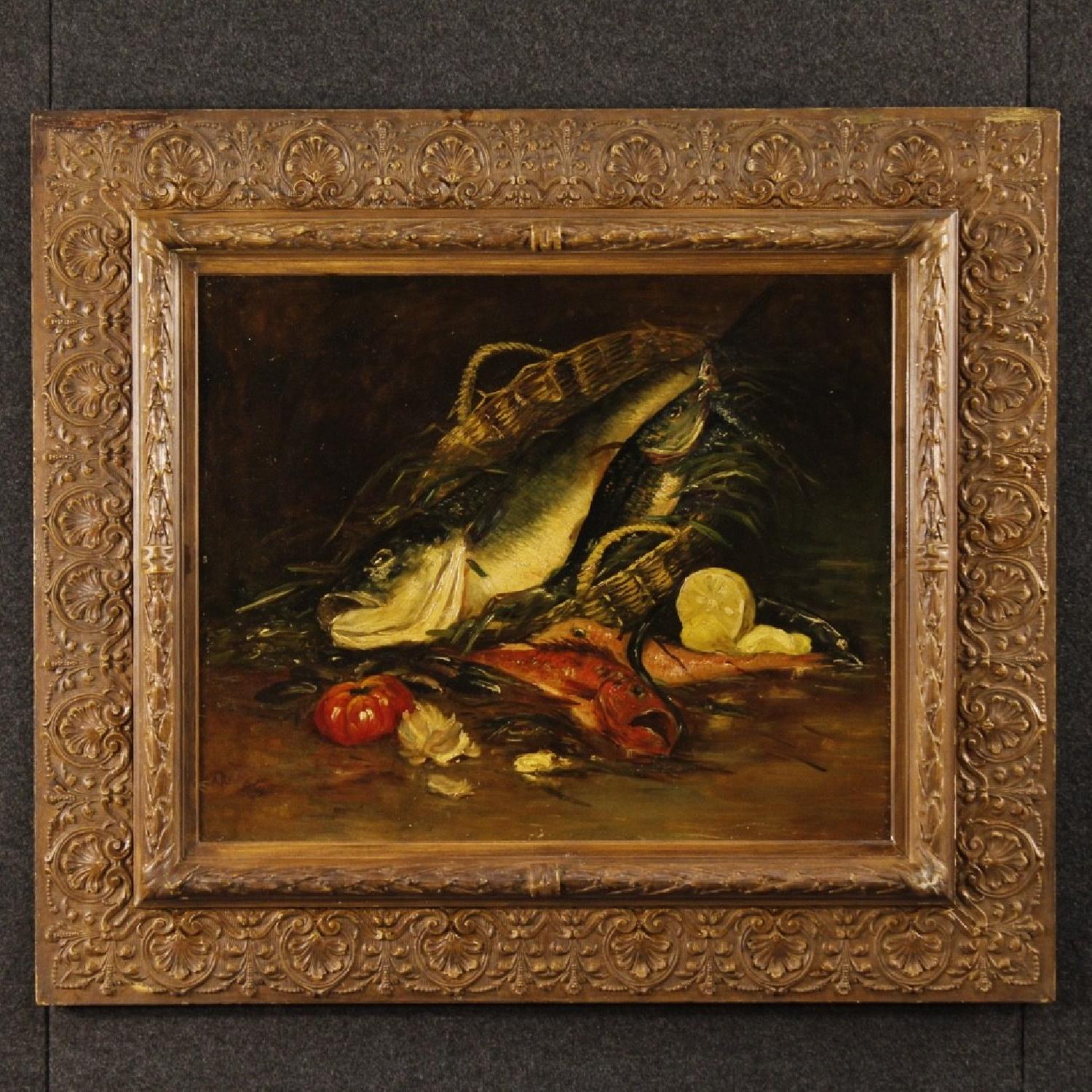 19th Century French Still Life Painting Oil On Canvas - image-3
