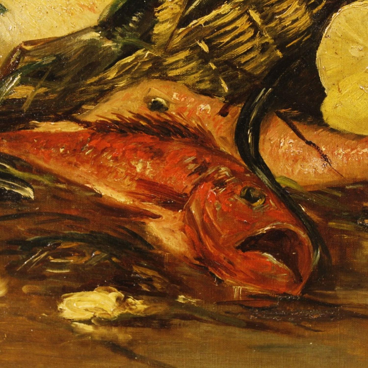 19th Century French Still Life Painting Oil On Canvas - image-7