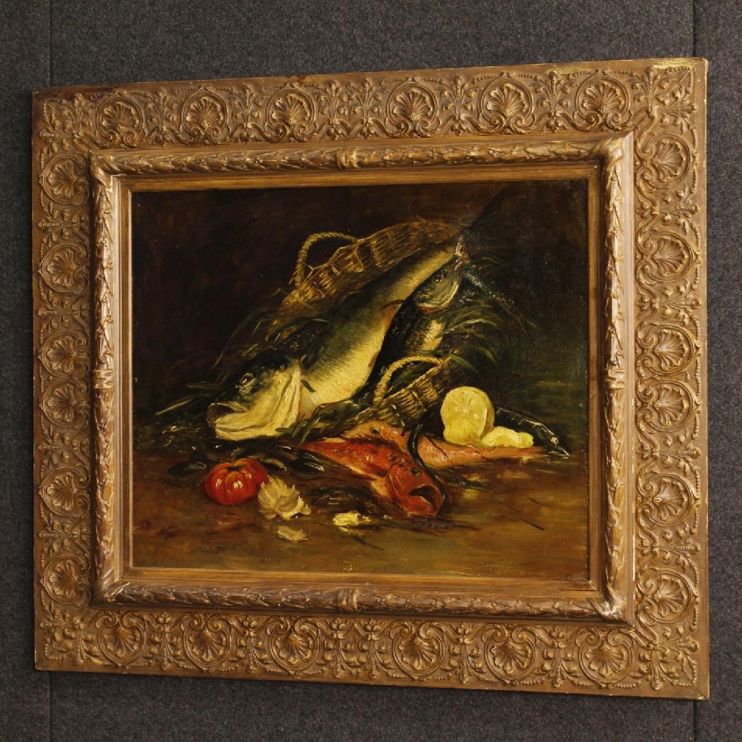 19th Century French Still Life Painting Oil On Canvas - image-9
