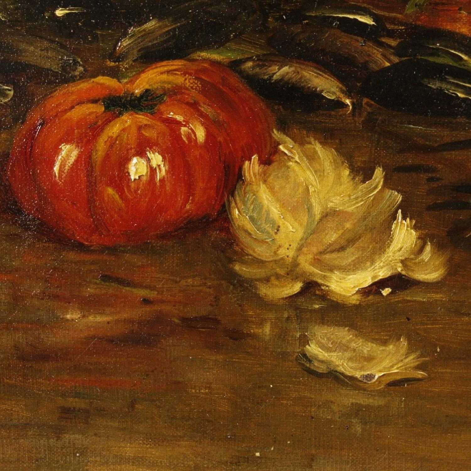 19th Century French Still Life Painting Oil On Canvas - image-12