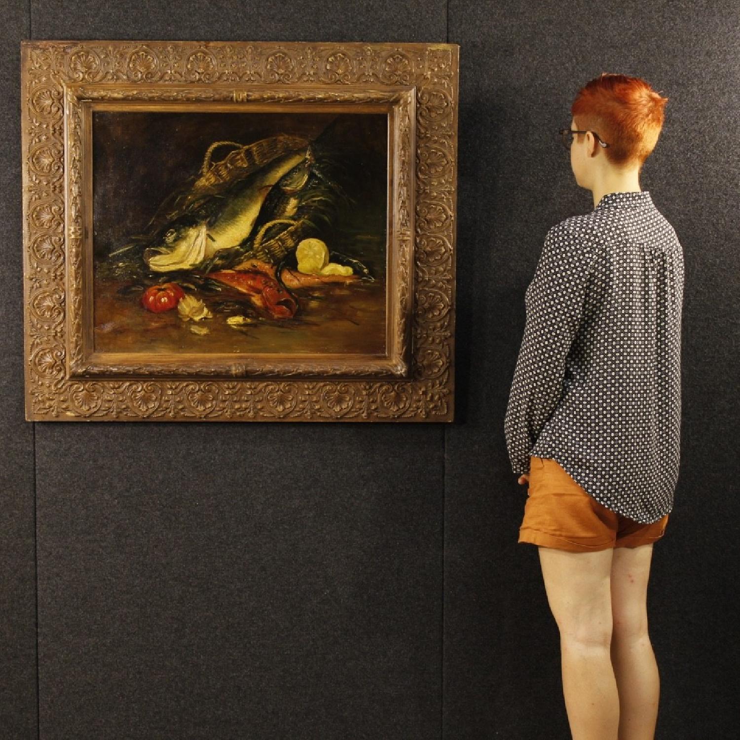 19th Century French Still Life Painting Oil On Canvas - image-13