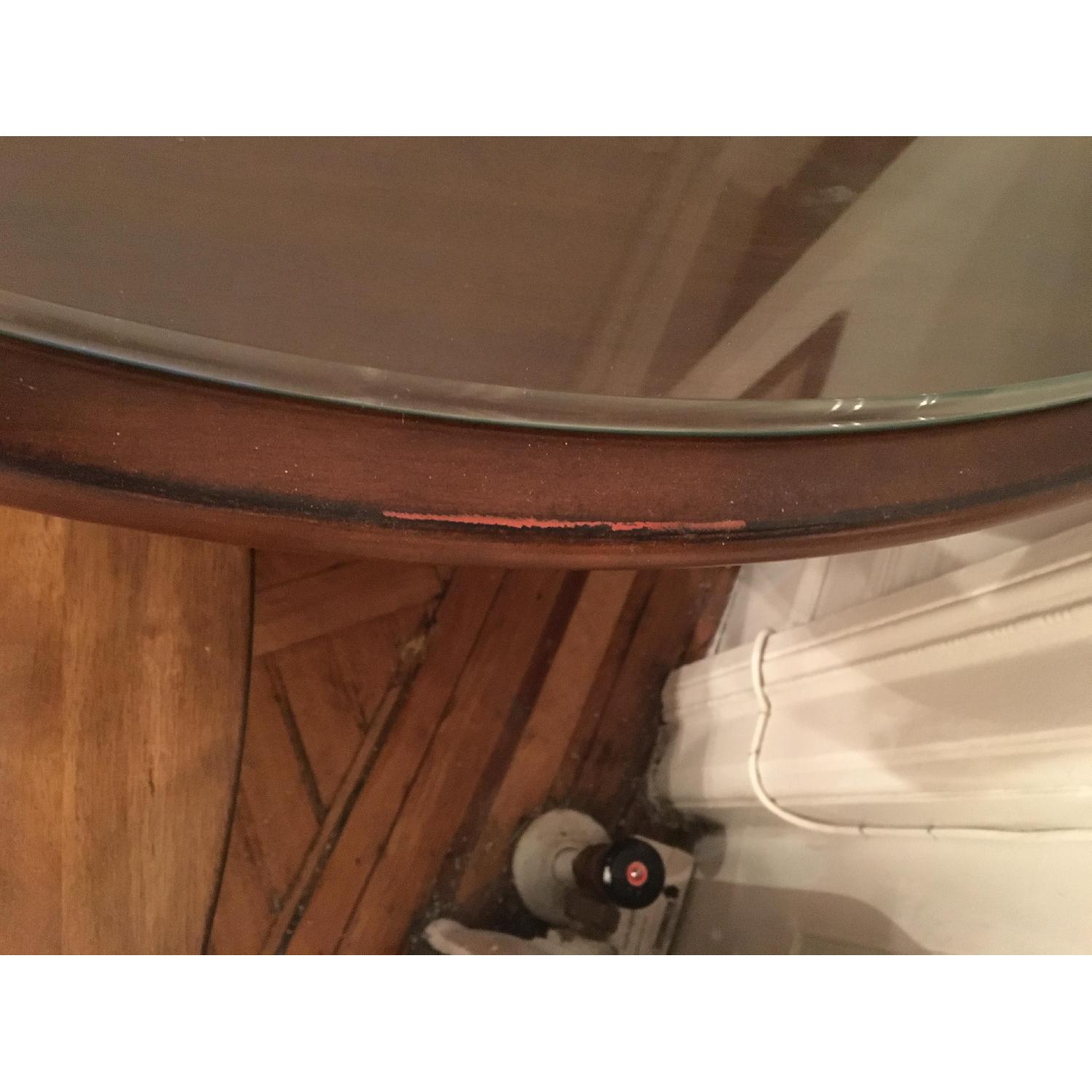 Pier 1 Marchella Ivory Dining Table w/ Glass Top - image-6