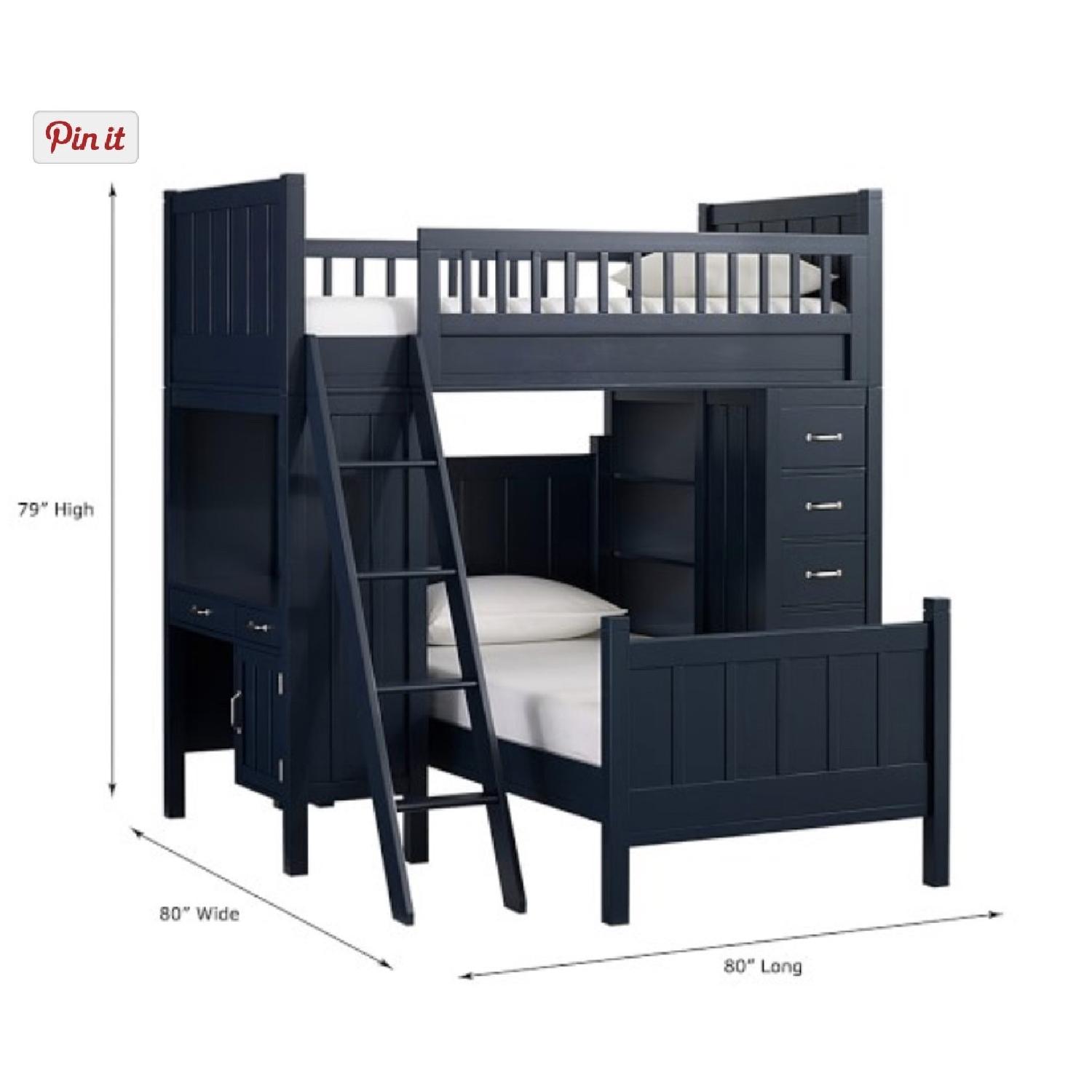 Pottery Barn Camp Twin Bunk Bed System AptDeco