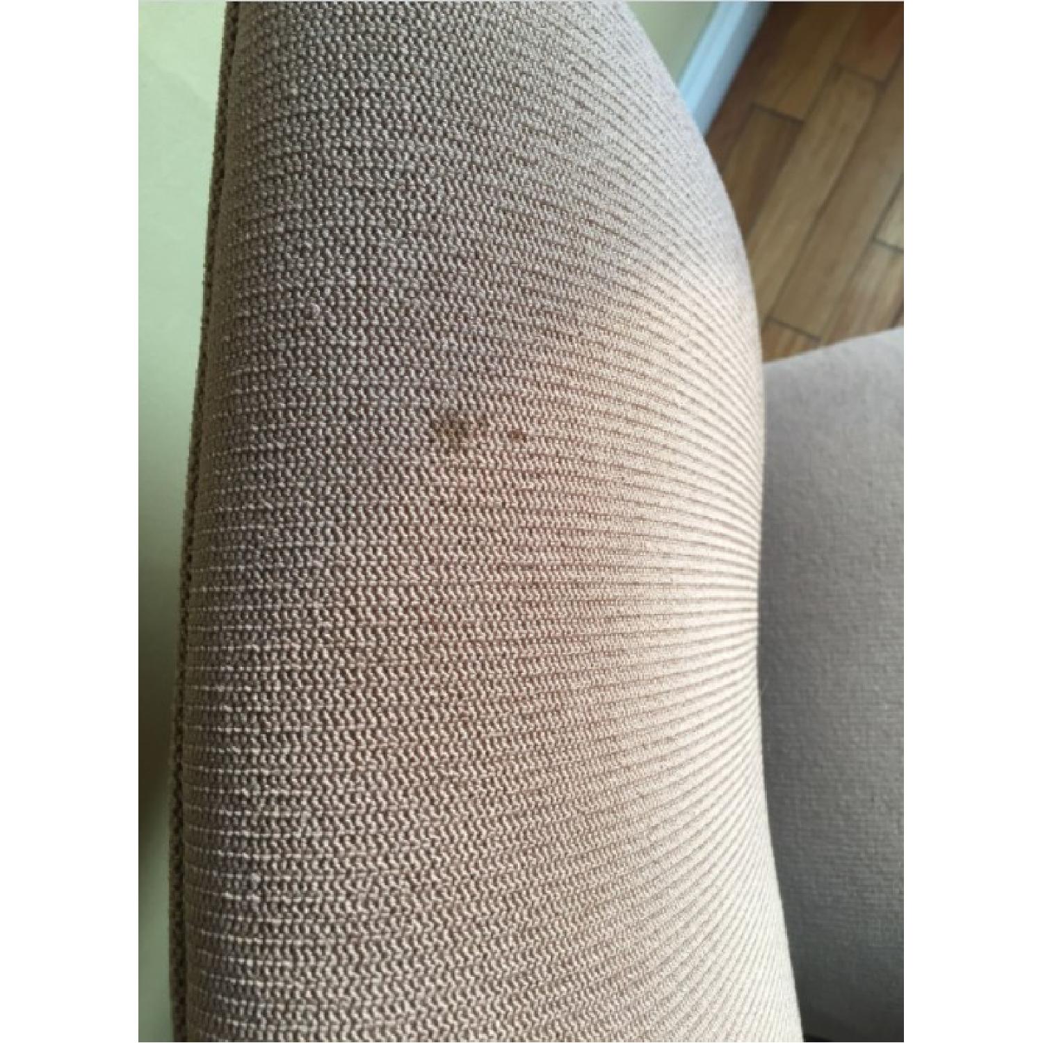 Crate & Barrel Wood Upholstered Dining Chair - image-1