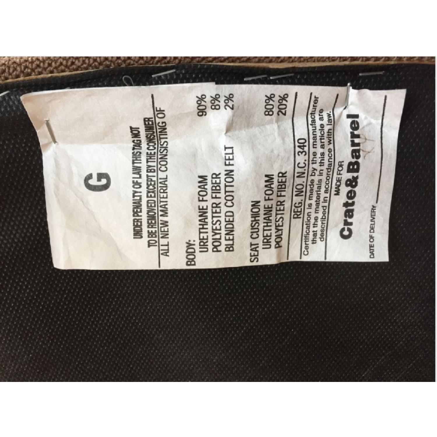 Crate & Barrel Wood Upholstered Dining Chair - image-4