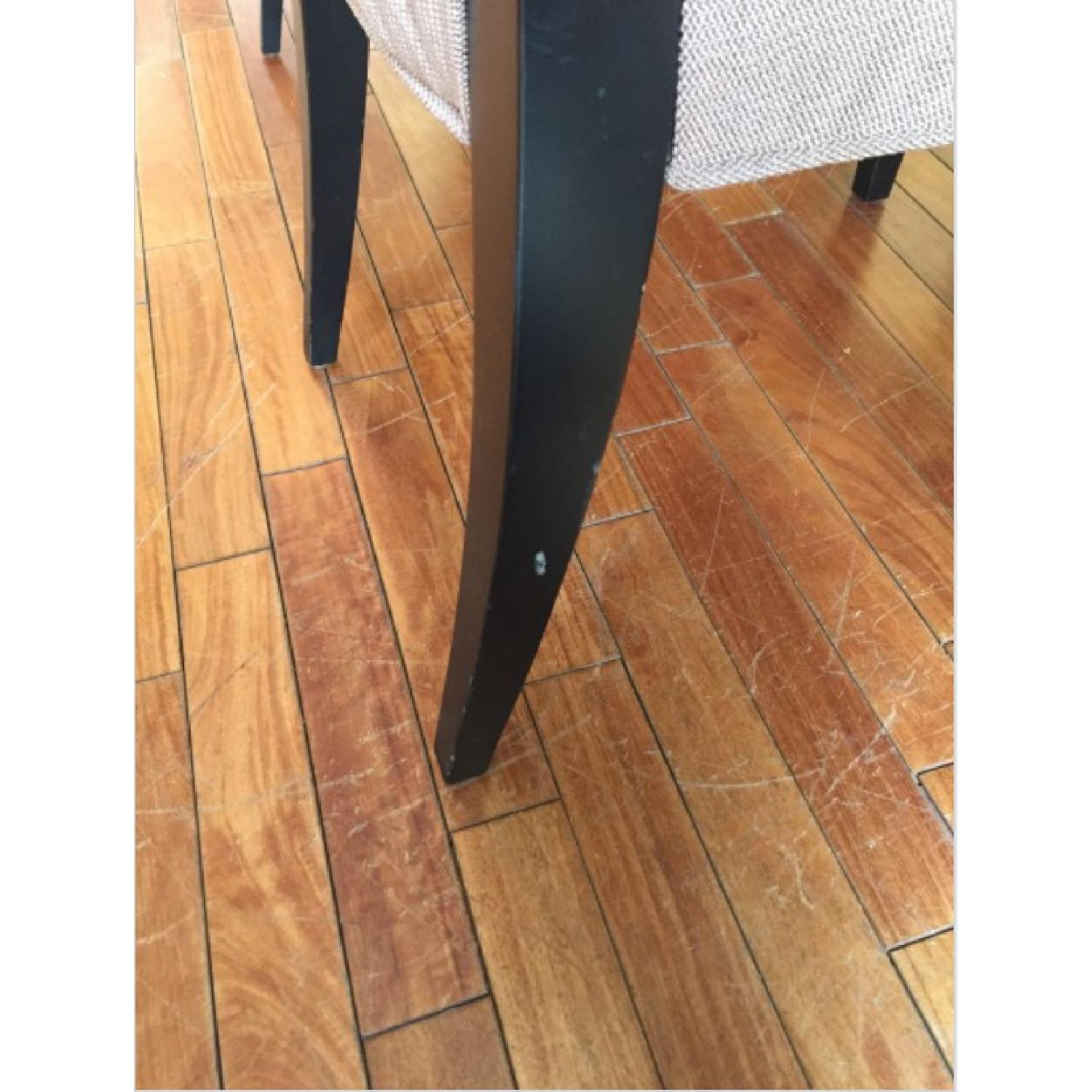 Crate & Barrel Wood Upholstered Dining Chair - image-5