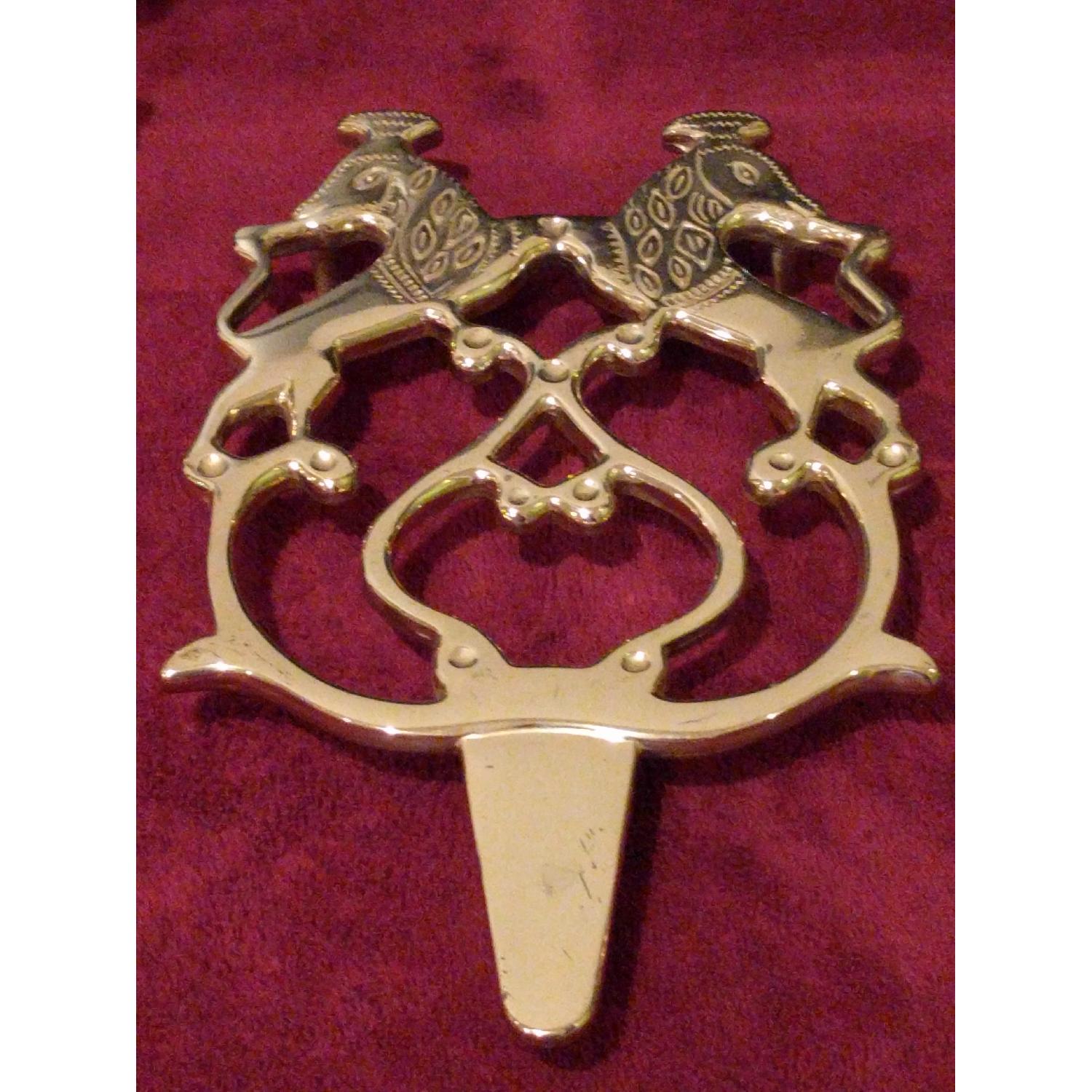 Vintage Brass Unicorn Figurines - image-1