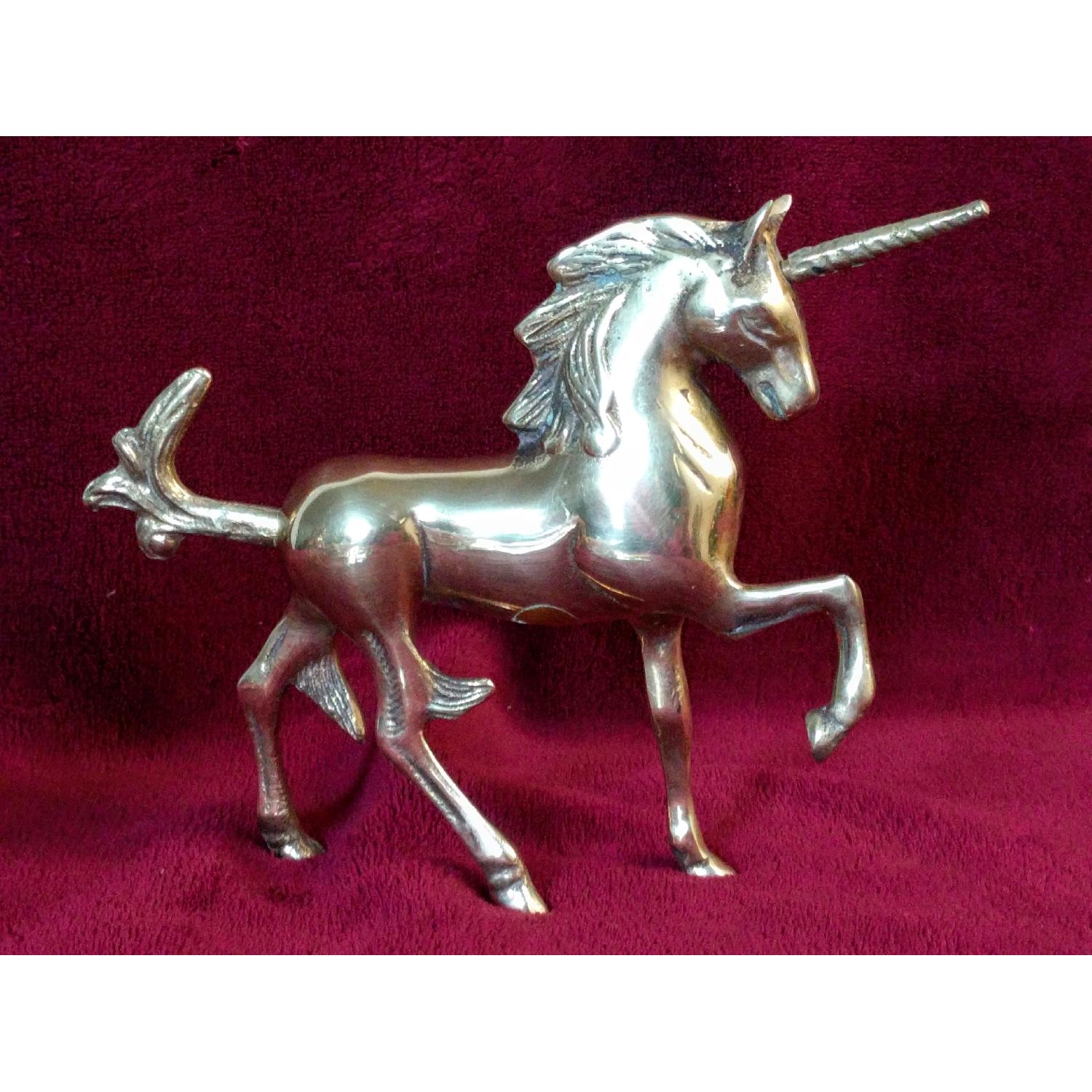 Vintage Brass Unicorn Figurines - image-5