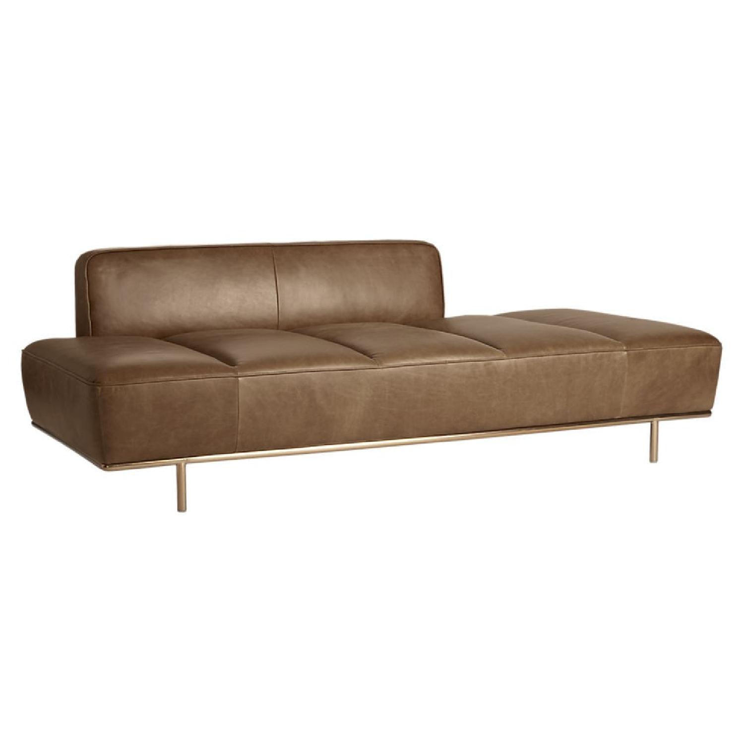 CB2 Lawndale Saddle Leather Daybed - image-0