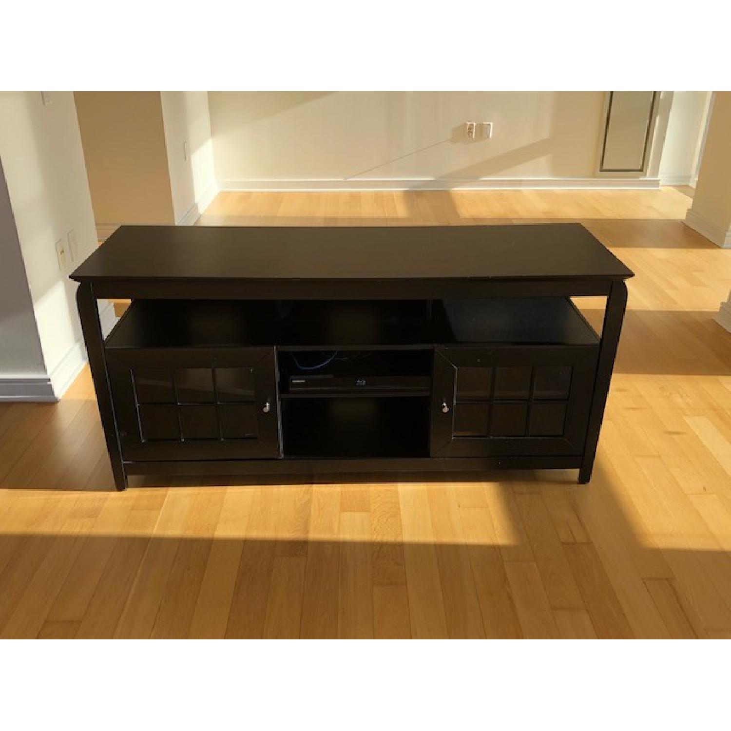 Black Television Stand AptDeco