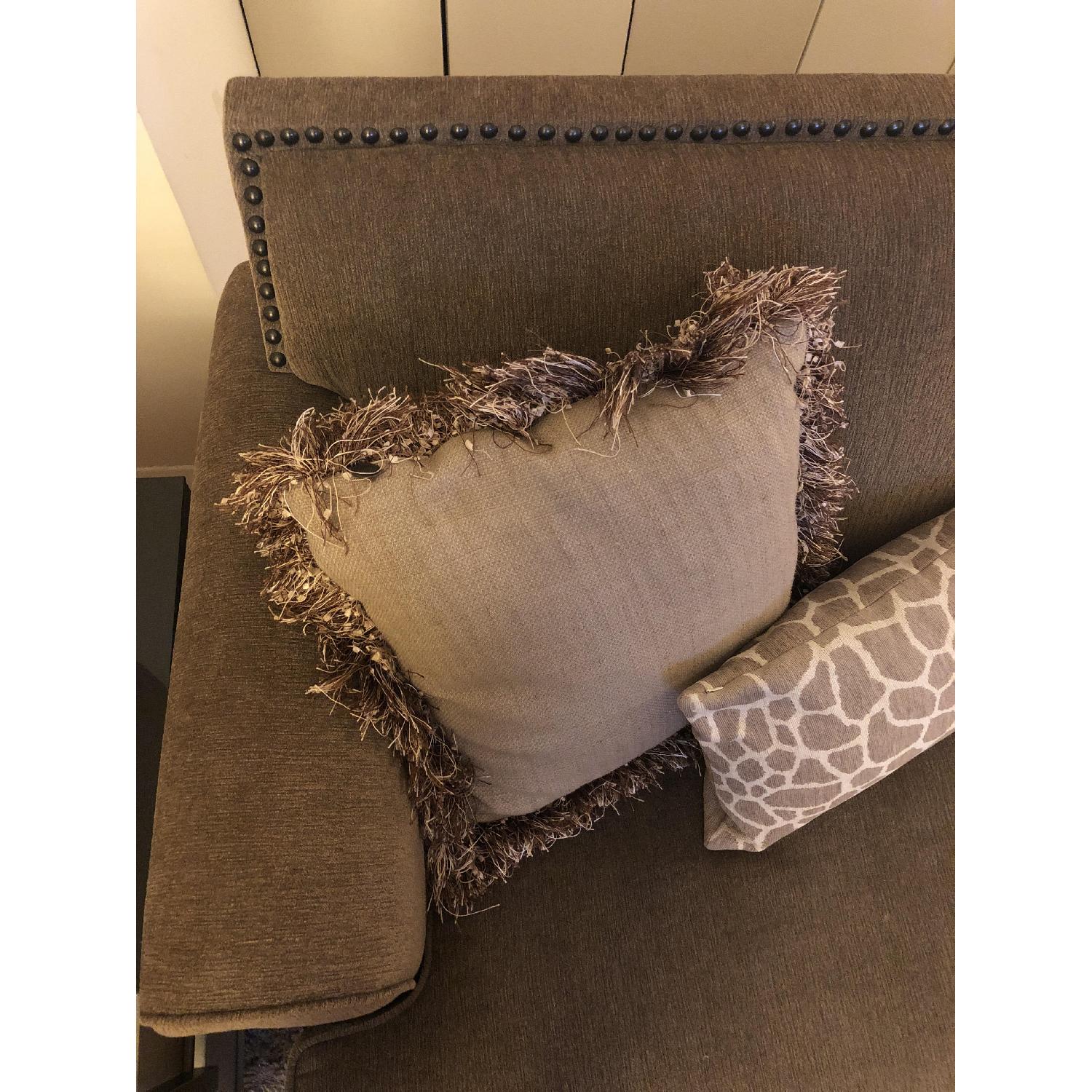 Pier 1 Natural Fabric Sofa - image-4