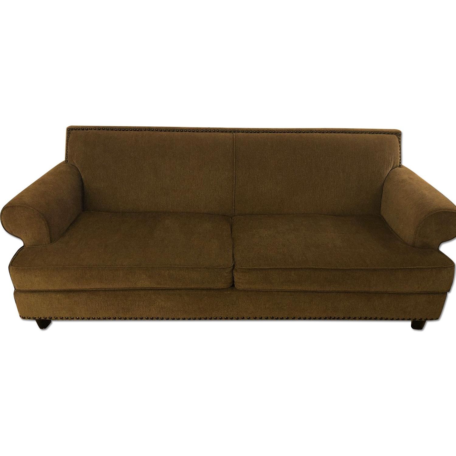 Pier 1 Natural Fabric Sofa - image-0