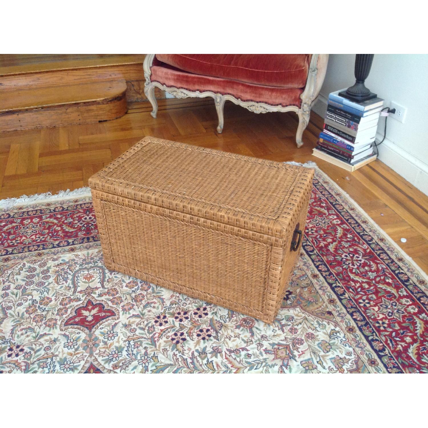 Pier 1 Rattan Trunk/Storage Chest - image-1