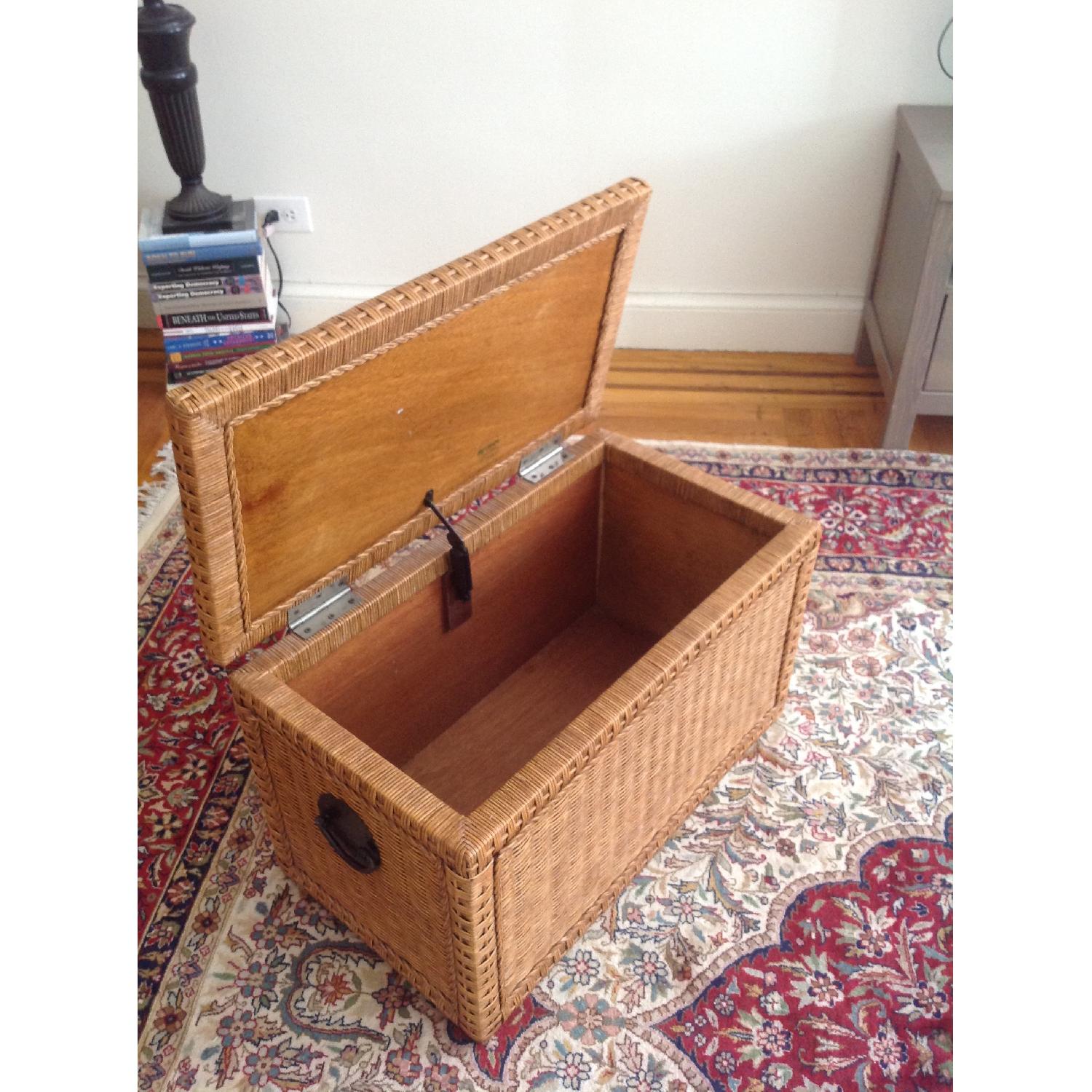 Pier 1 Rattan Trunk/Storage Chest - image-3