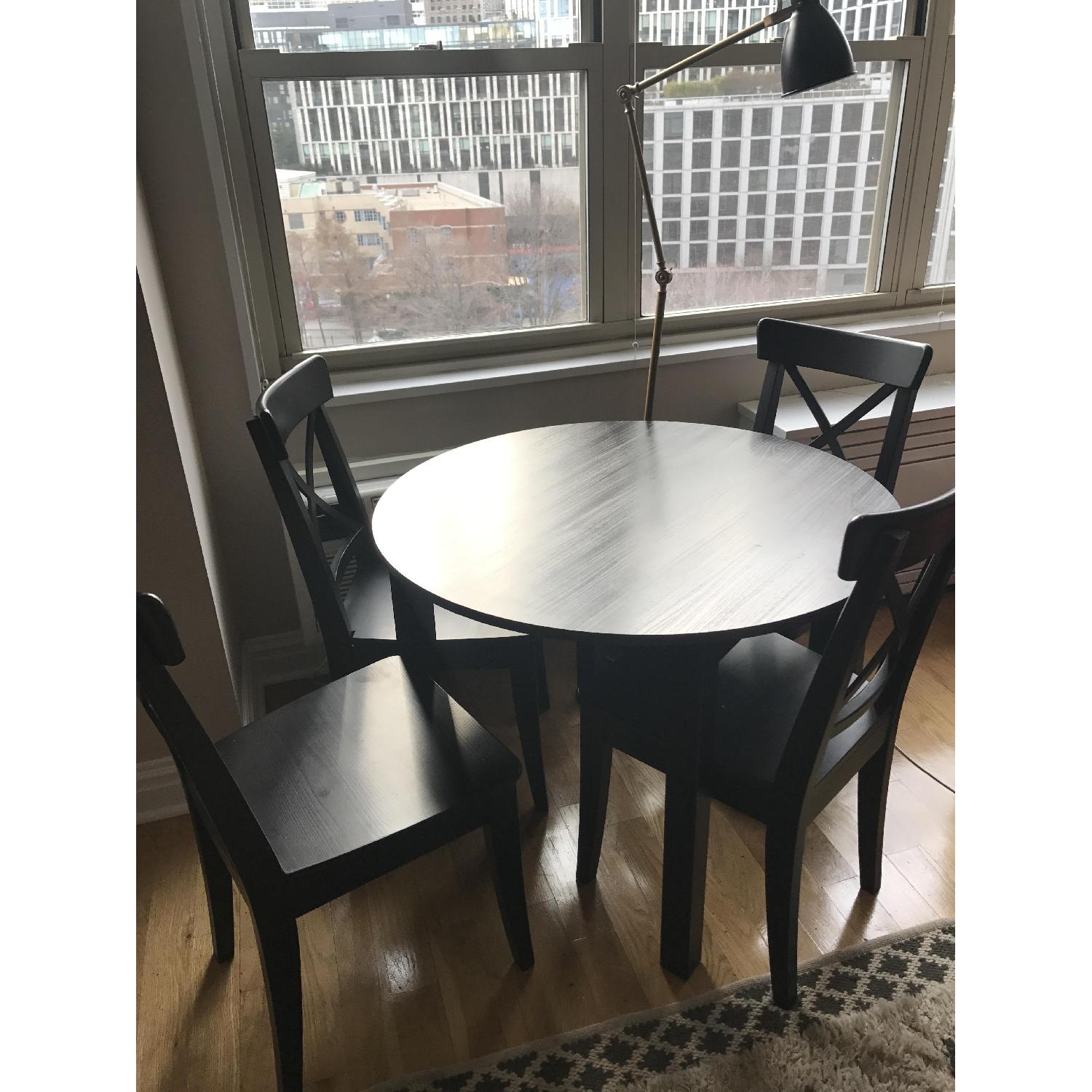 Round Wood Dining Table - image-1