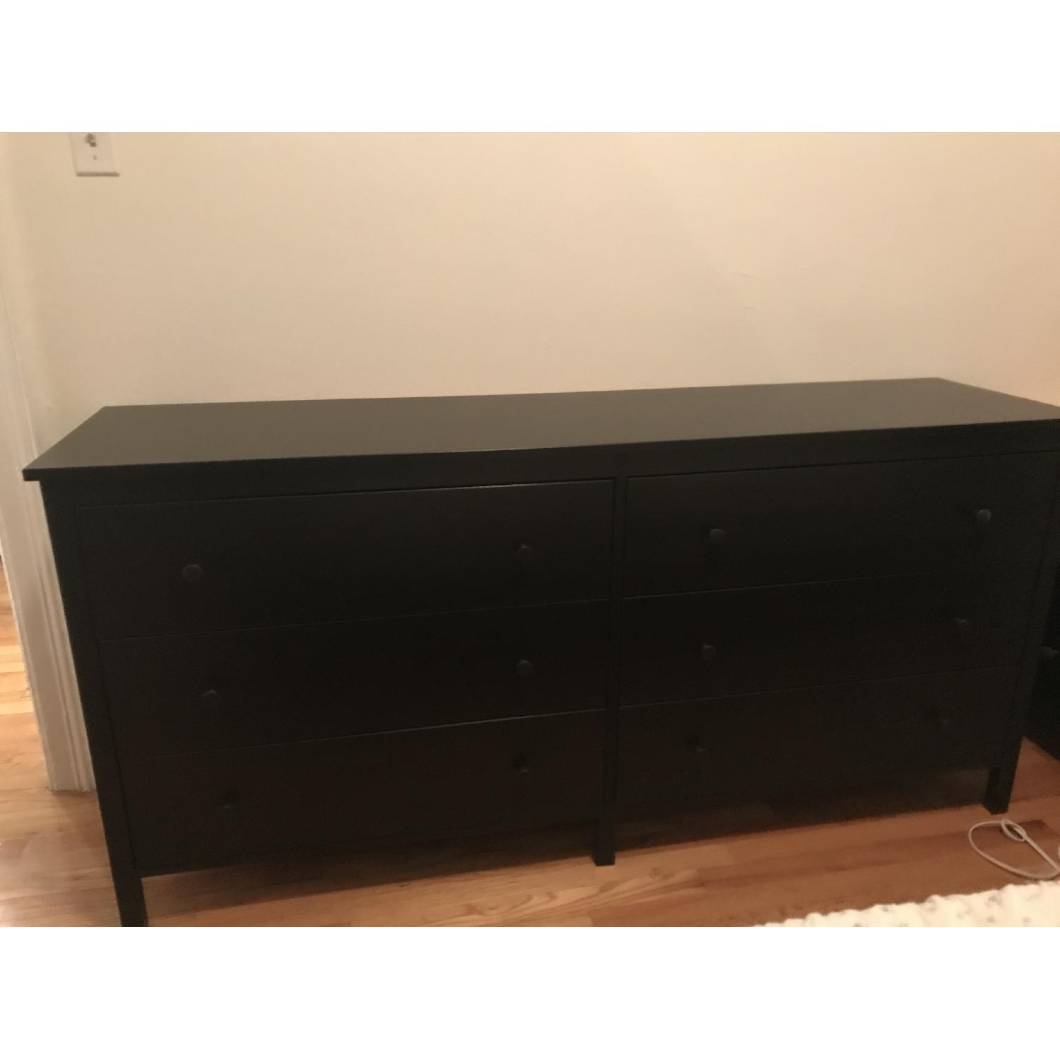 Ikea Koppang Black 6 Drawer Dresser AptDeco