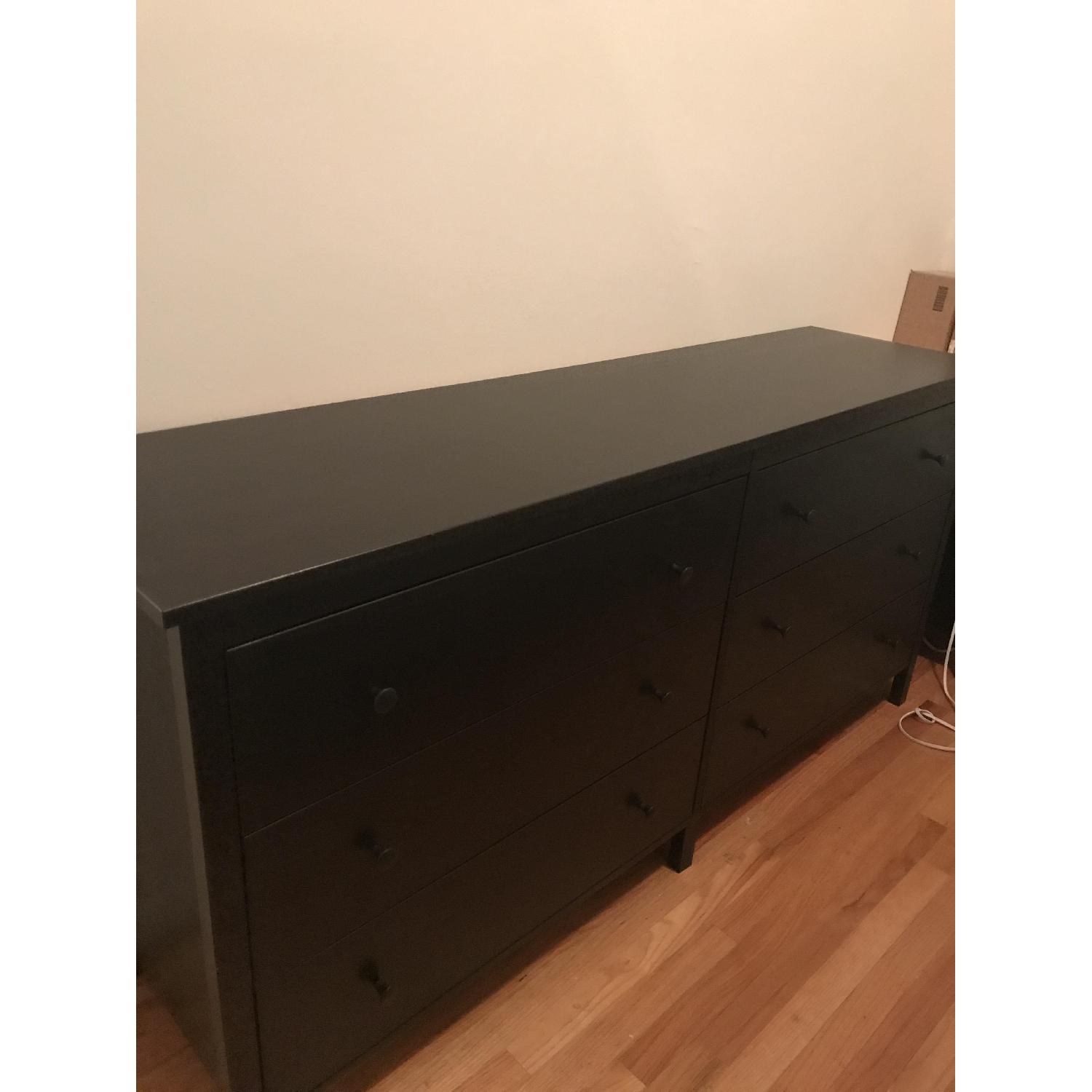 Ikea Koppang Black 6 Drawer Dresser AptDeco