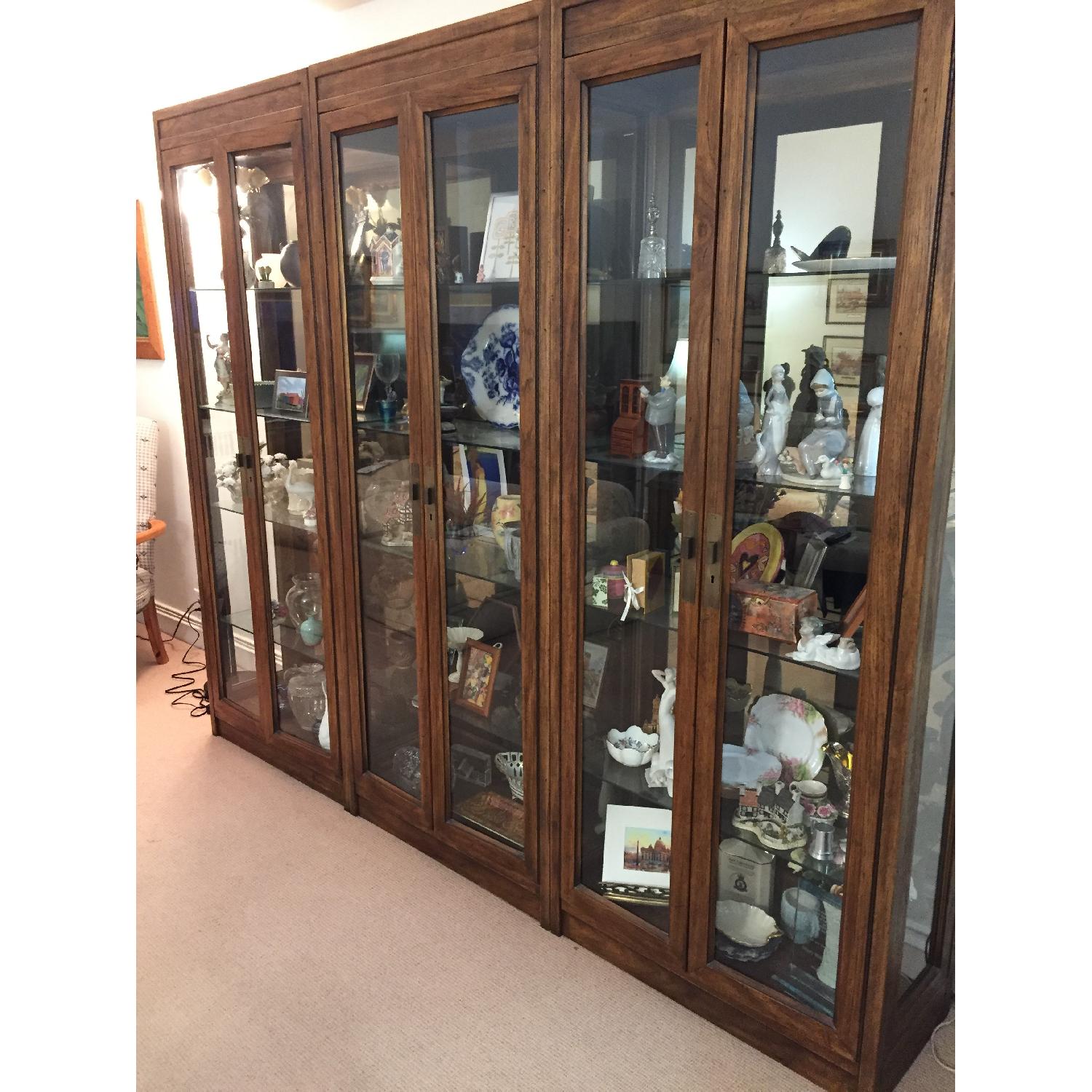 Drexel Mid-Century Lighted Display Curio Cabinet - image-1