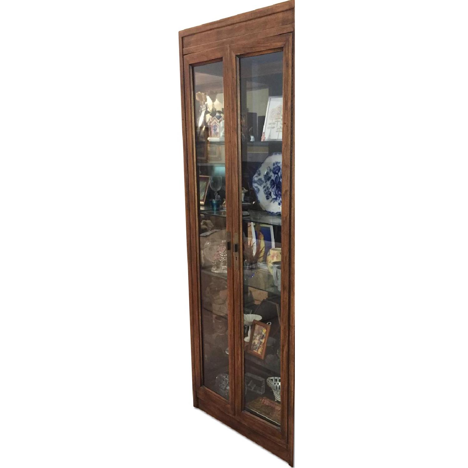 Drexel Mid-Century Lighted Display Curio Cabinet - image-0
