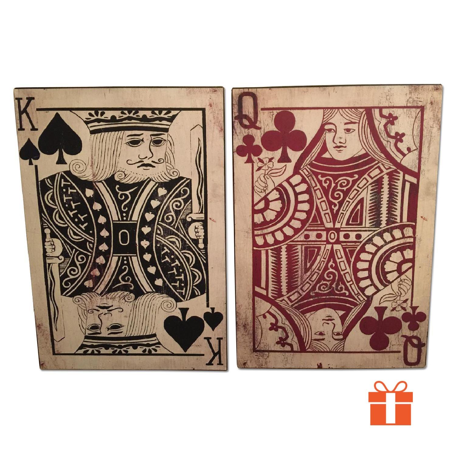 Imax Leonato Playing Card Wall Decor - Set of 8 - image-0