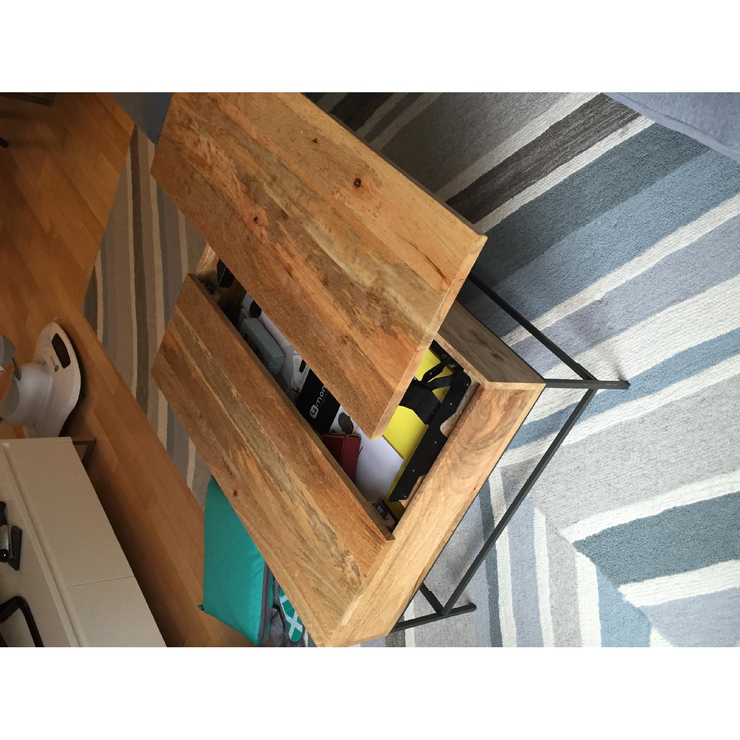West Elm Industrial Storage Raw Mango Small Coffee Table - image-6