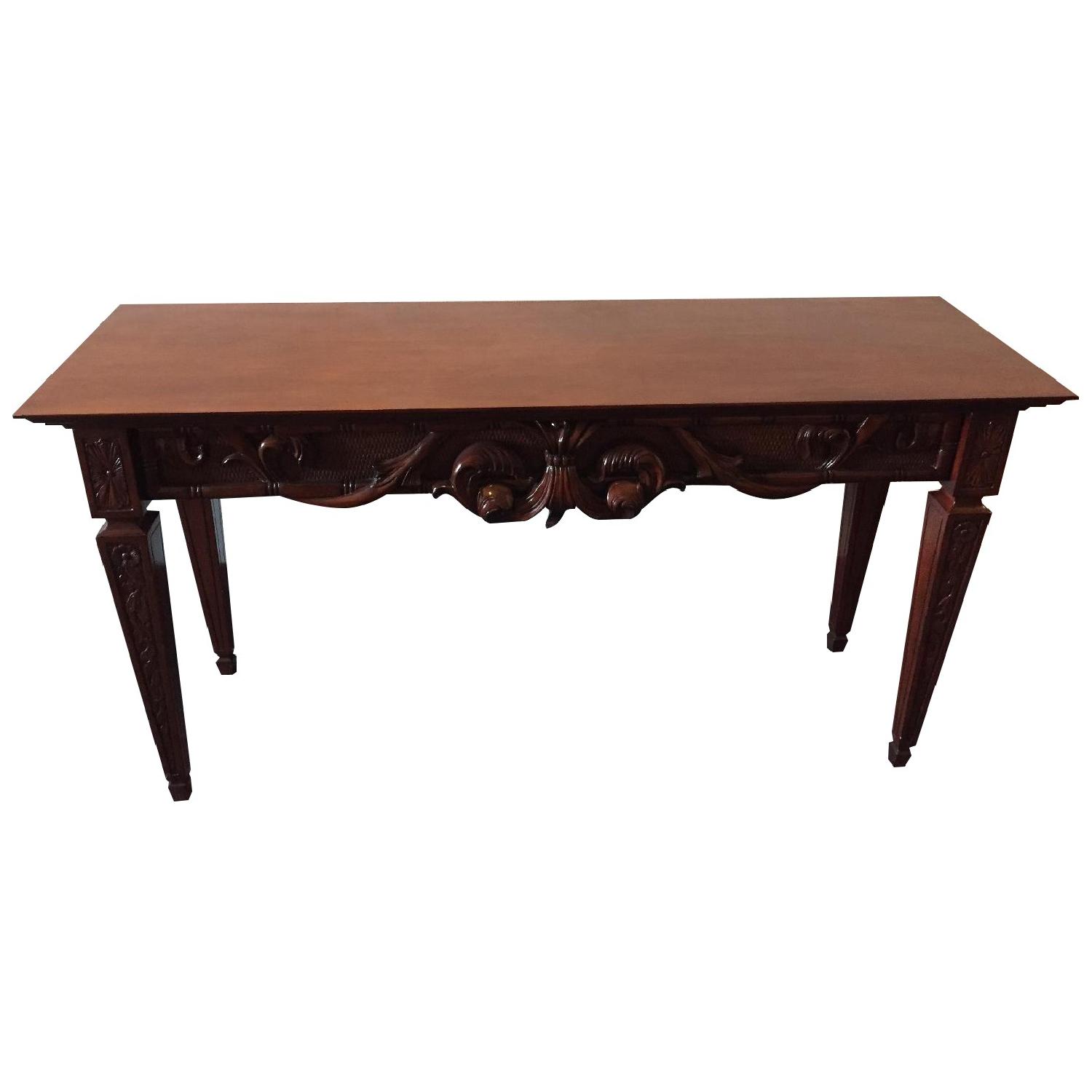 Ethan Allen Ornate Console Table AptDeco