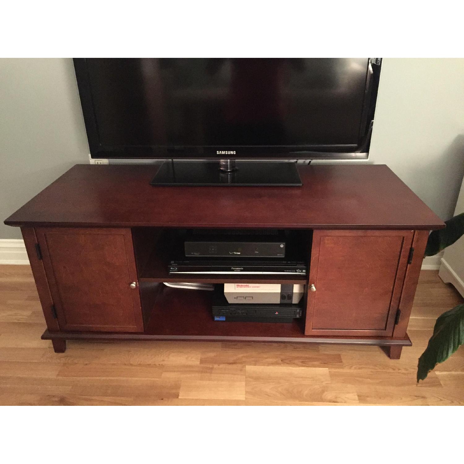 Mahogany TV Stand/Media Storage Unit - image-1