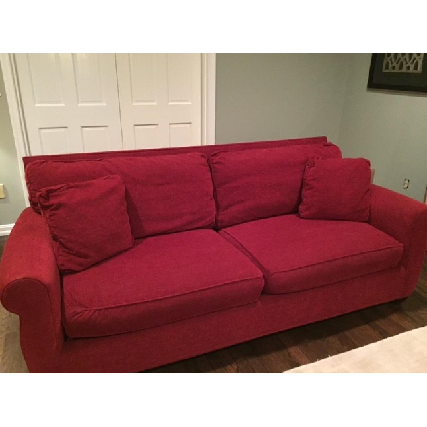 Danker Furniture Custom Upholstered Red Sofa - image-1