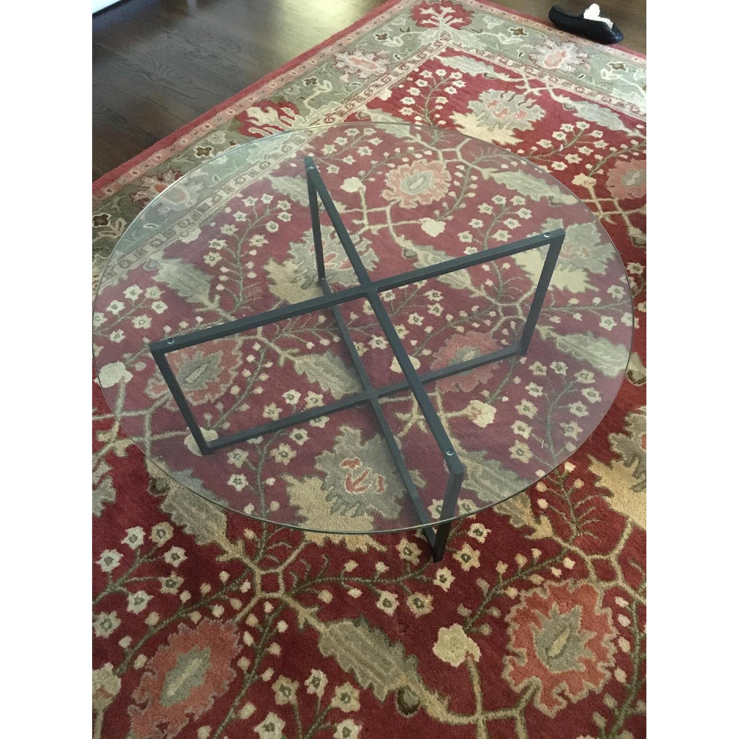 Room And Board Steel Base Coffee Table - image-2