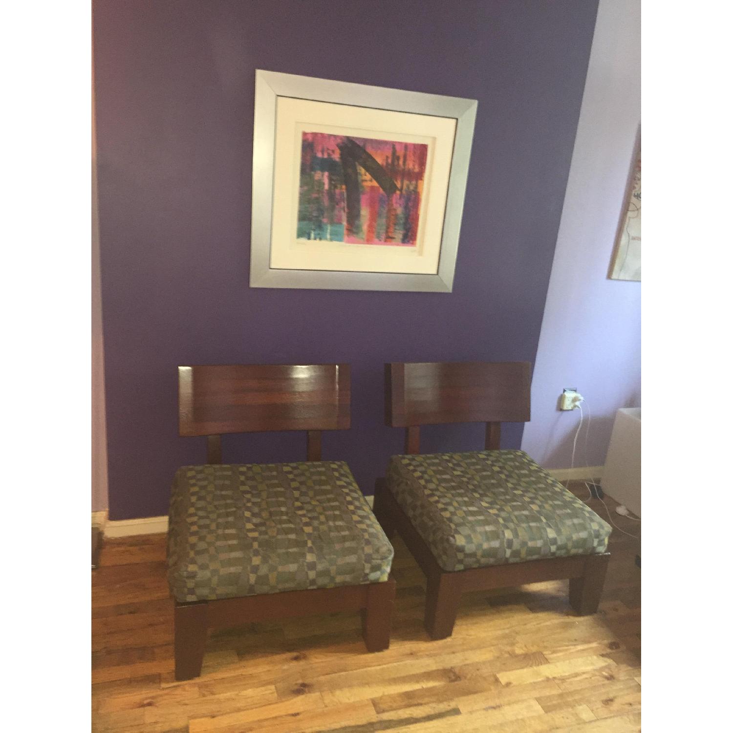 Mid Century Modern Low Profile Chairs - Pair - image-5