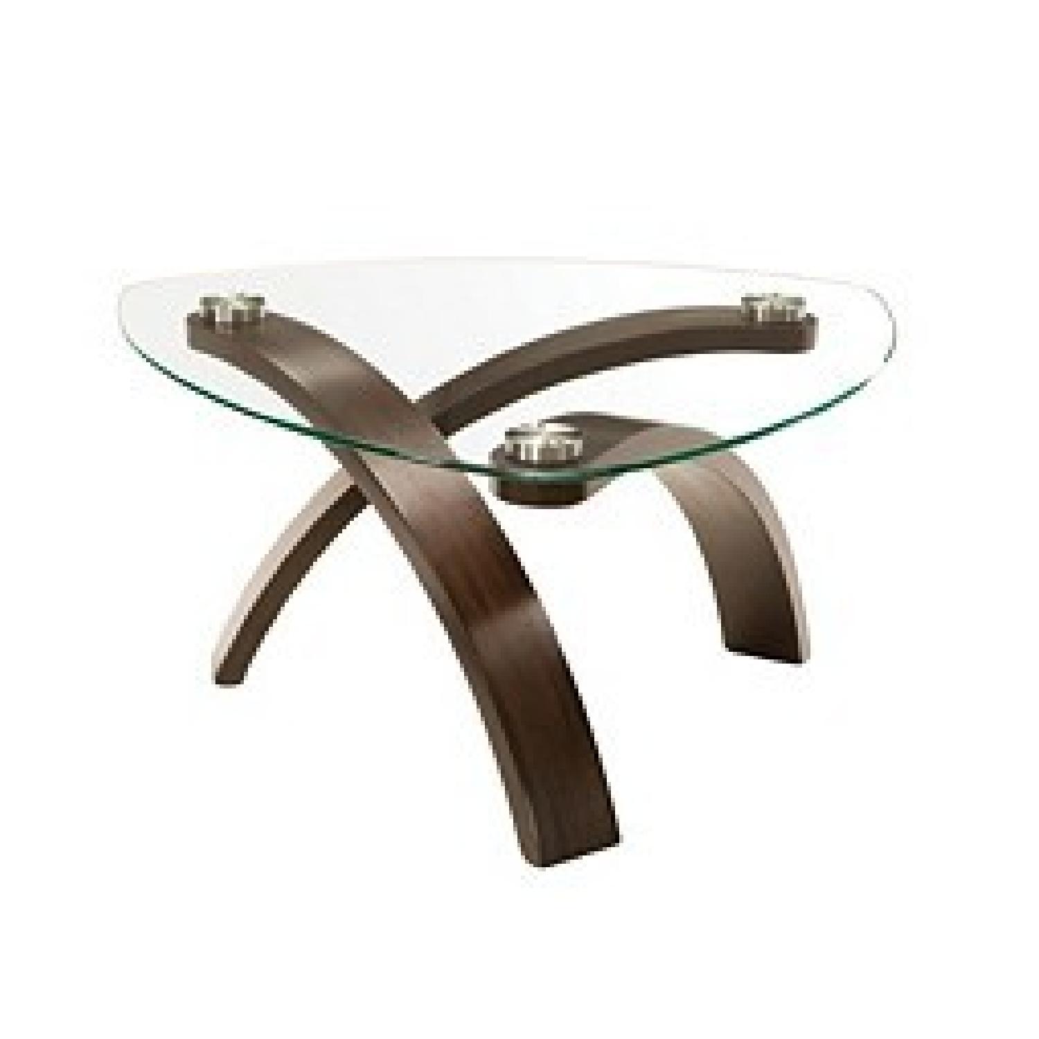 Raymour & Flanigan Allure Glass Coffee Table - image-1