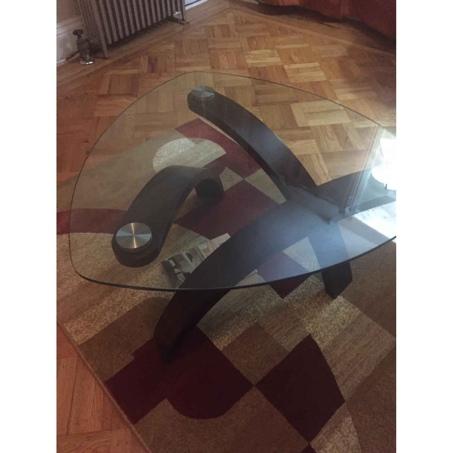 Raymour & Flanigan Allure Glass Coffee Table - image-2